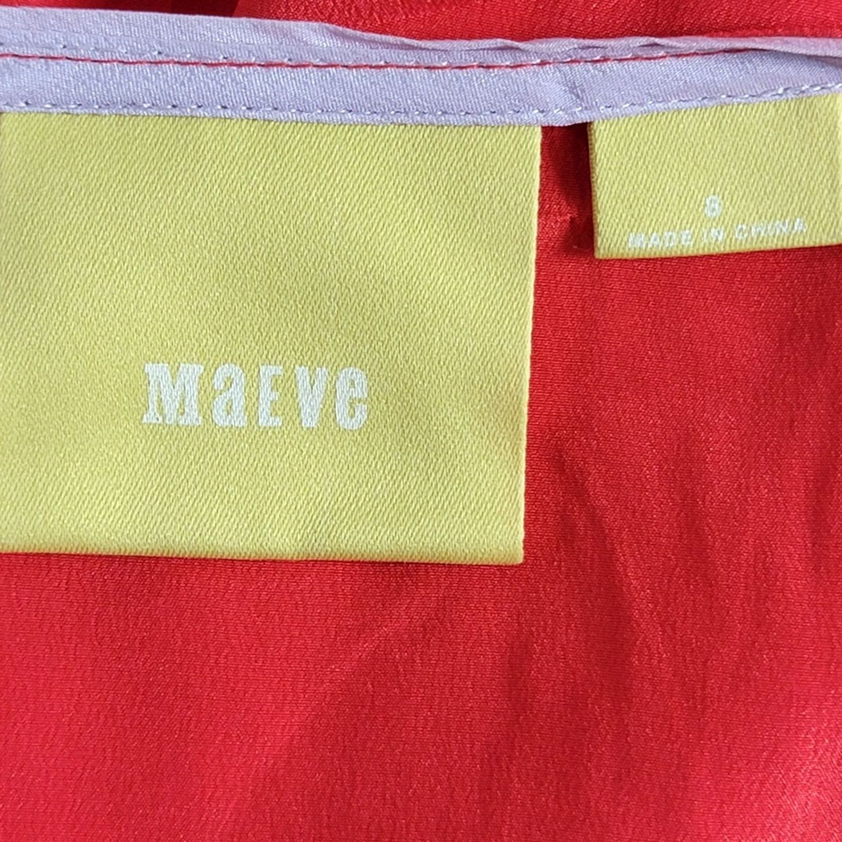 Vintage Maeve Womens Red Pink Sleeveless Silk Tank Top Size 8 Scoop Neck Shirt Adult Regular VINTAGE? No (already stated) Size M / US 6-8 / IT 42-44 - 3 Thumbnail