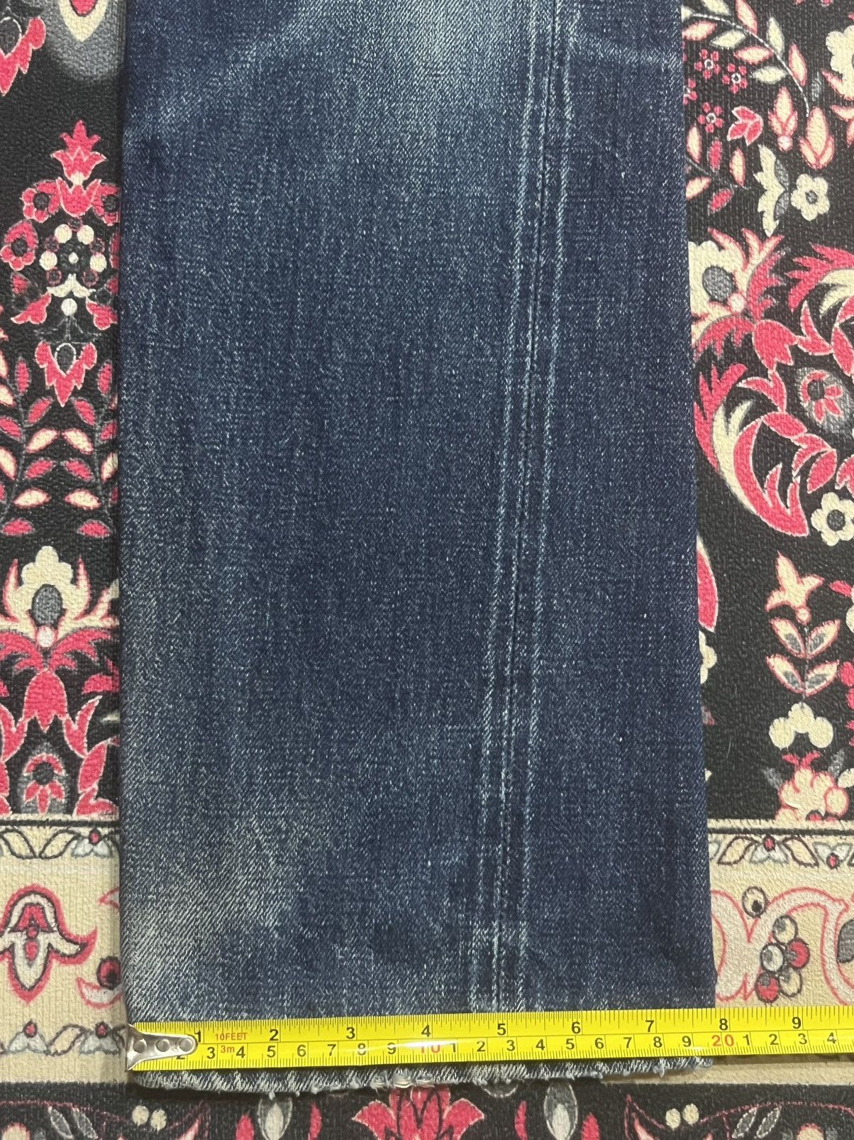 Denime Vintage Denime Blue Faded Washed Distressed Selvedge Jeans Size US 30 / EU 46 - 19 Thumbnail