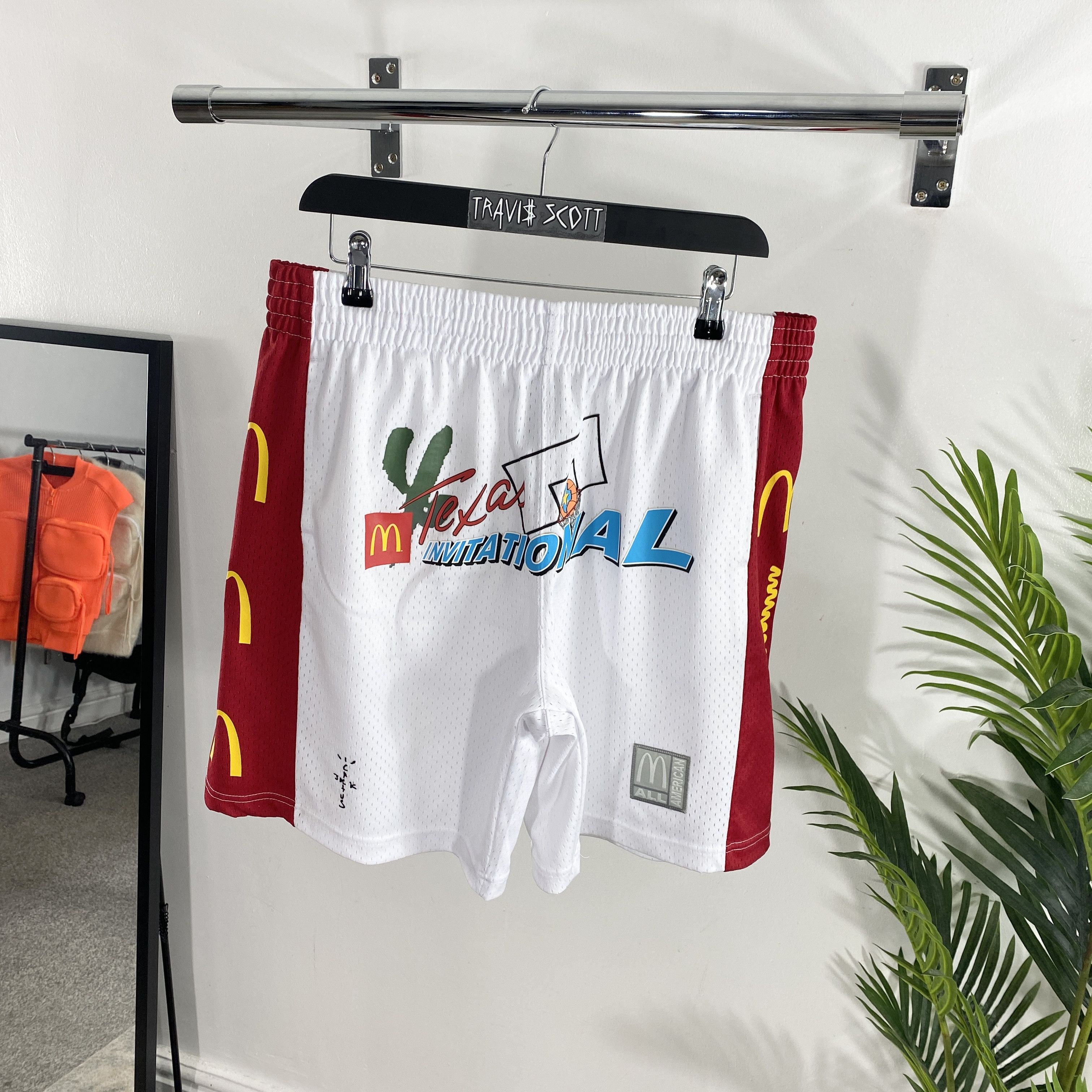 Travis Scott Travis Scott x McDonalds Cactus Jack Shorts White RRP £150 ...