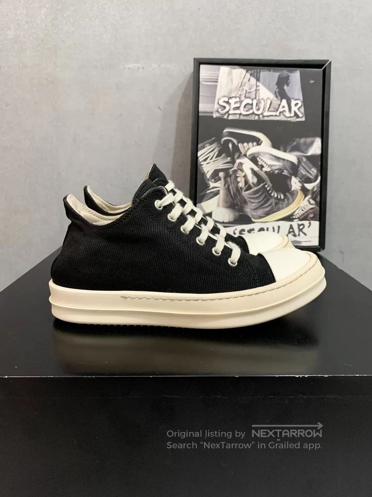 Rick Owens Drkshdw Rick Owens DRKSHDW Canvas Low. Size US 5 / IT 35 - 2 Thumbnail