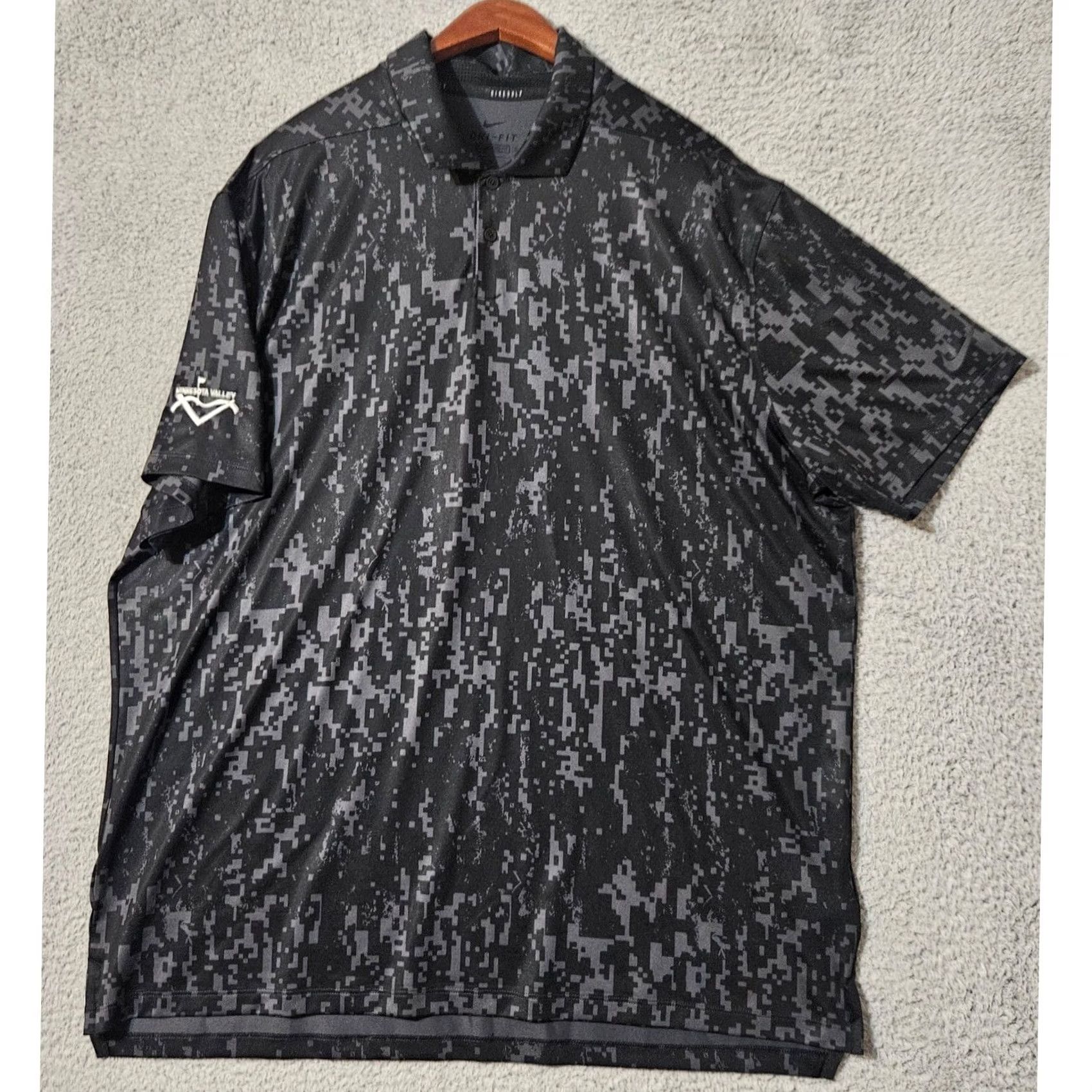 Nike Nike Dri-FIT Golf Polo Shirt Black Camo Print Men XL Size US XL / EU 56 / 4 - 2 Thumbnail