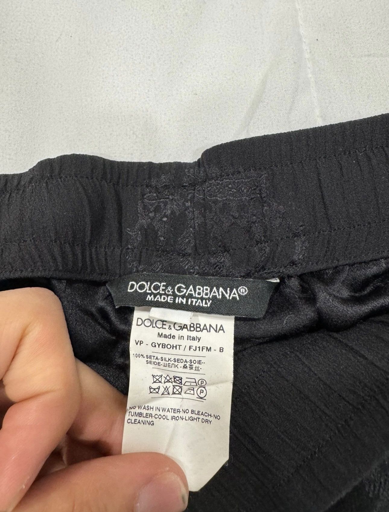Dolce & Gabbana Dolce Gabbana men silk crown embroidered jogger pants Size US 30 / EU 46 - 5 Thumbnail