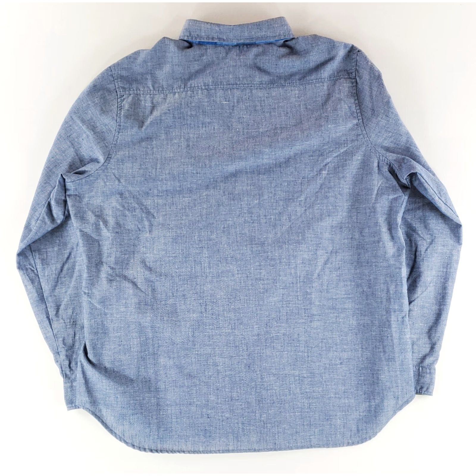Levi's Levi's Chambray Shirt Blue Mens L Button Blend Poly Cotton Long Sleeve 40 Size US L / EU 52-54 / 3 - 5 Thumbnail