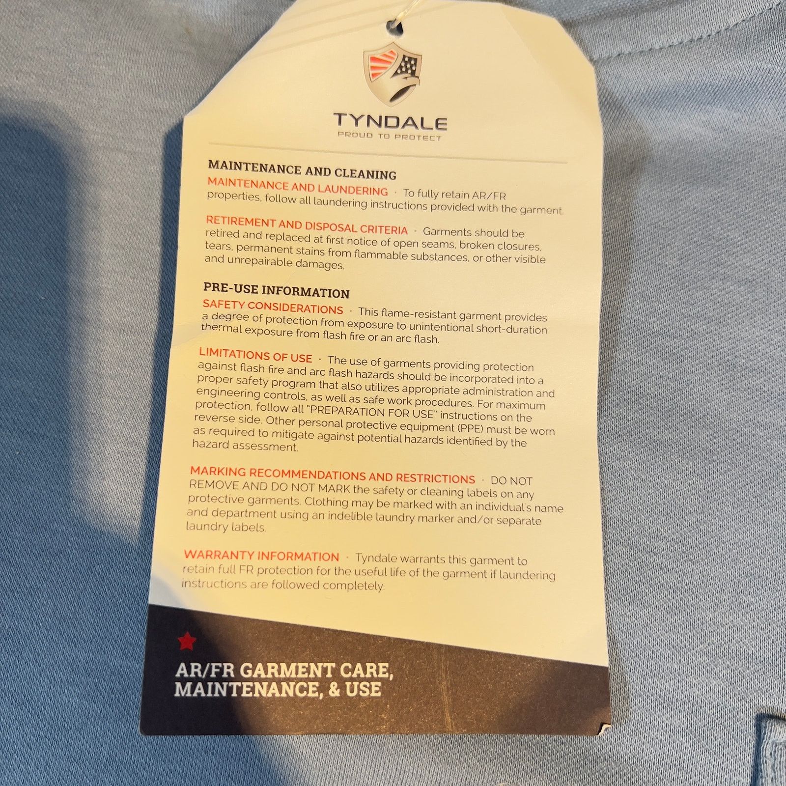 Other Tyndale FRMC Henley Shirt 2X Bl Long Pocket Safety Electric Size US XXL / EU 58 / 5 - 7 Thumbnail
