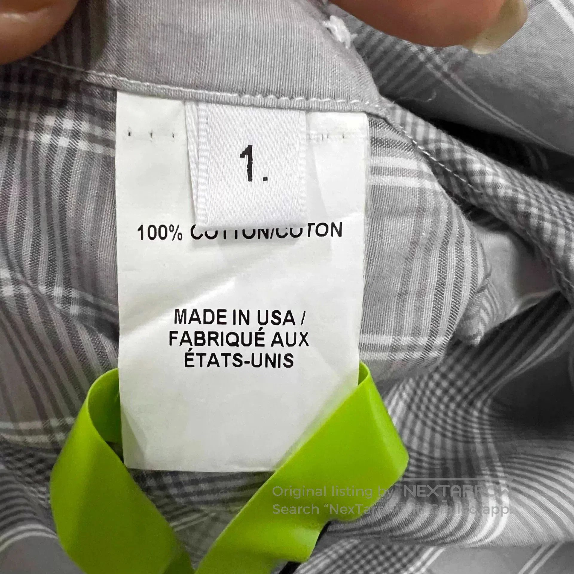 Thom Browne thom browne gray checkered button-up shirt. Size US S / EU 44-46 / 1 - 5 Thumbnail