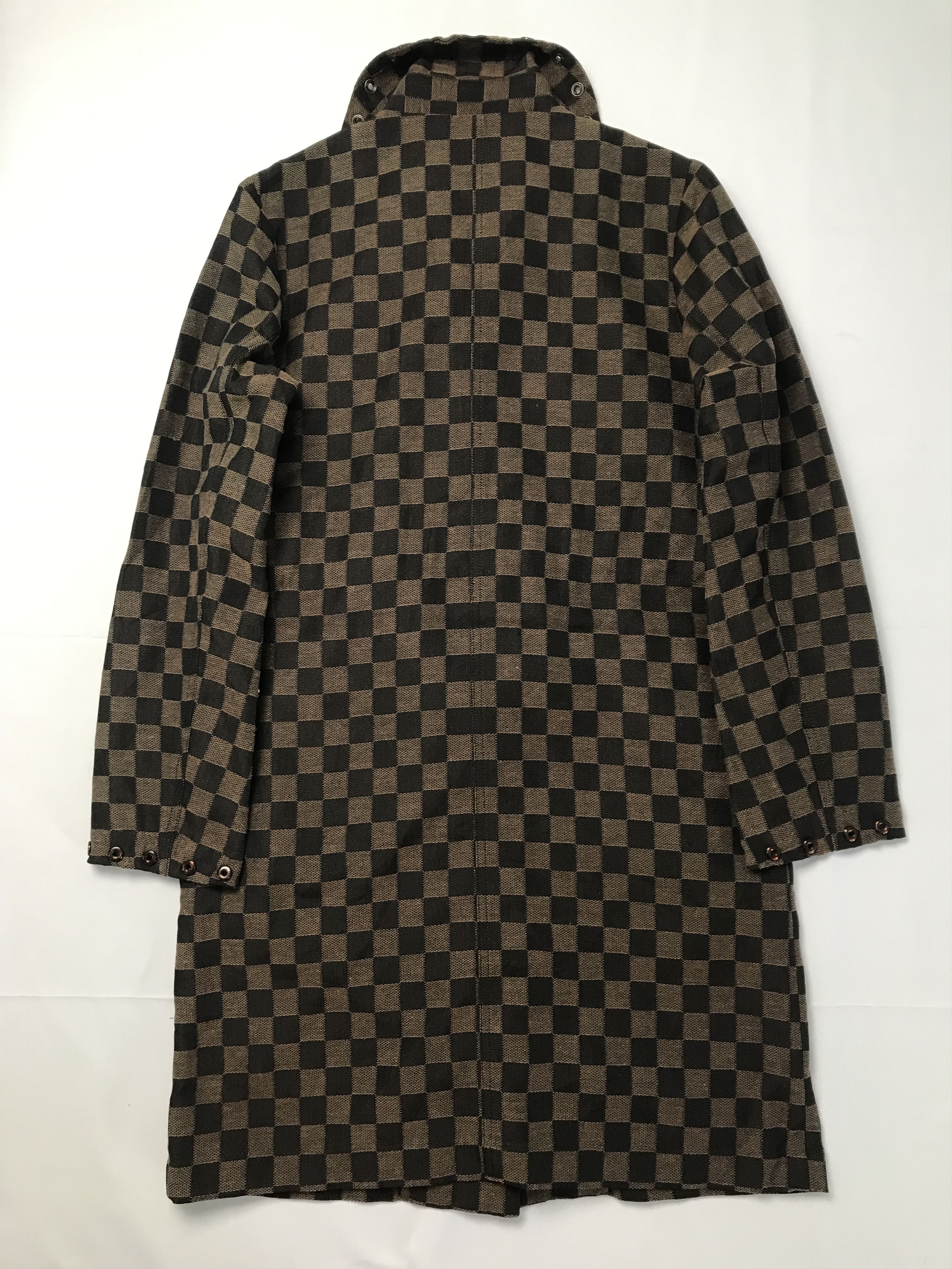 Japanese Brand Made in Japan De Bon Coer Checkered Long Coat Size US S / EU 44-46 / 1 - 3 Thumbnail