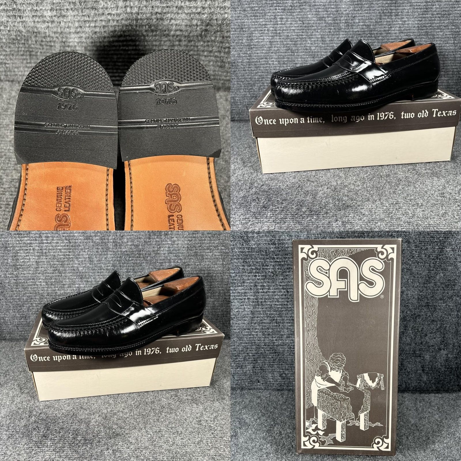 SAS SAS Penny Shoes Mens Size 11 N Black Leather Dress Oxford Loafers Comfort USA Size US 11 / EU 44 - 8 Thumbnail