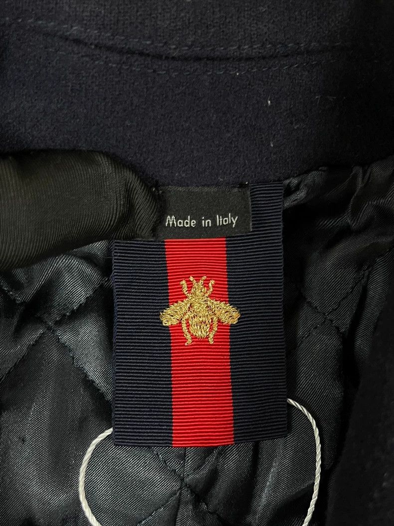 Gucci Gucci Dark blue double-breasted wool coat jacket 2502-Nexta Size US M / EU 48-50 / 2 - 5 Thumbnail