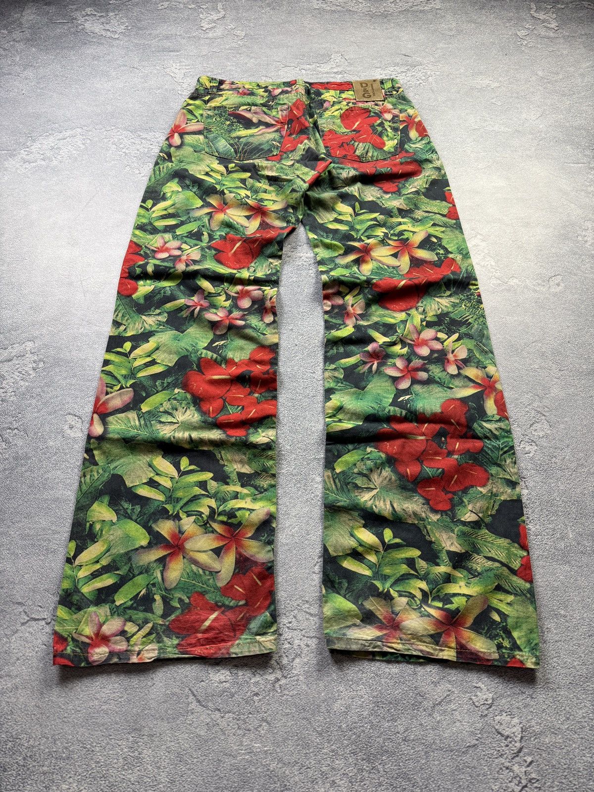 Dolce & Gabbana Dolce and Gabbana - SS ‘03- Full Print Floral Pants Size US 33 - 2 Thumbnail