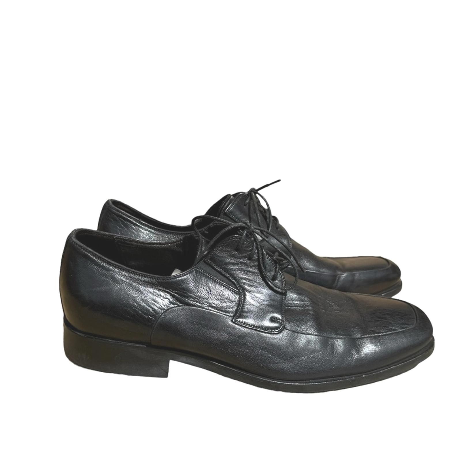 Bruno Magli Bruno Magli Black Leather Square Toe Dress Shoes 11M Size US 11 / EU 44 - 6 Thumbnail