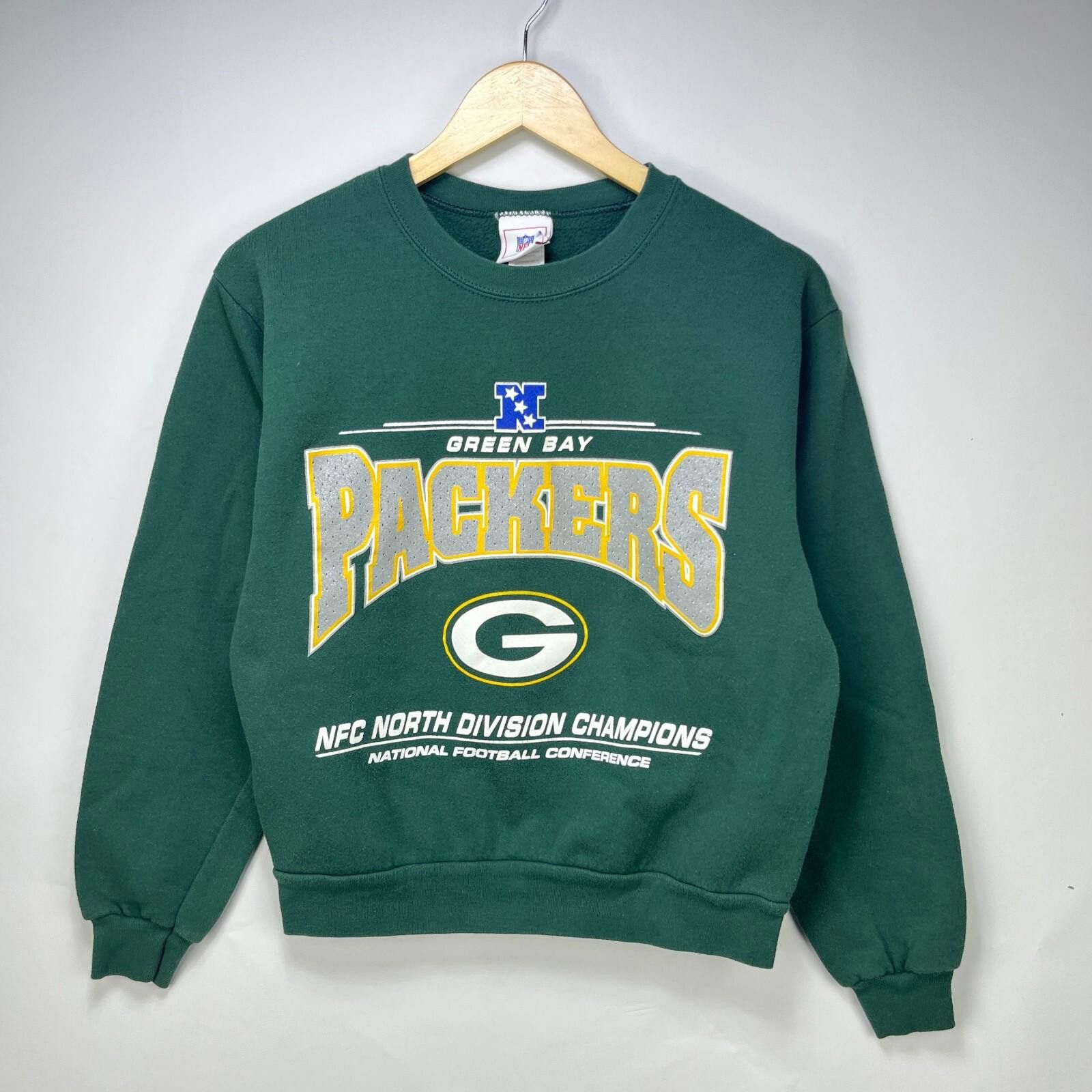 Other Vintage 90s Green Bay Packers Champions Sweatshirt Youth L Size ONE SIZE - 1 Thumbnail