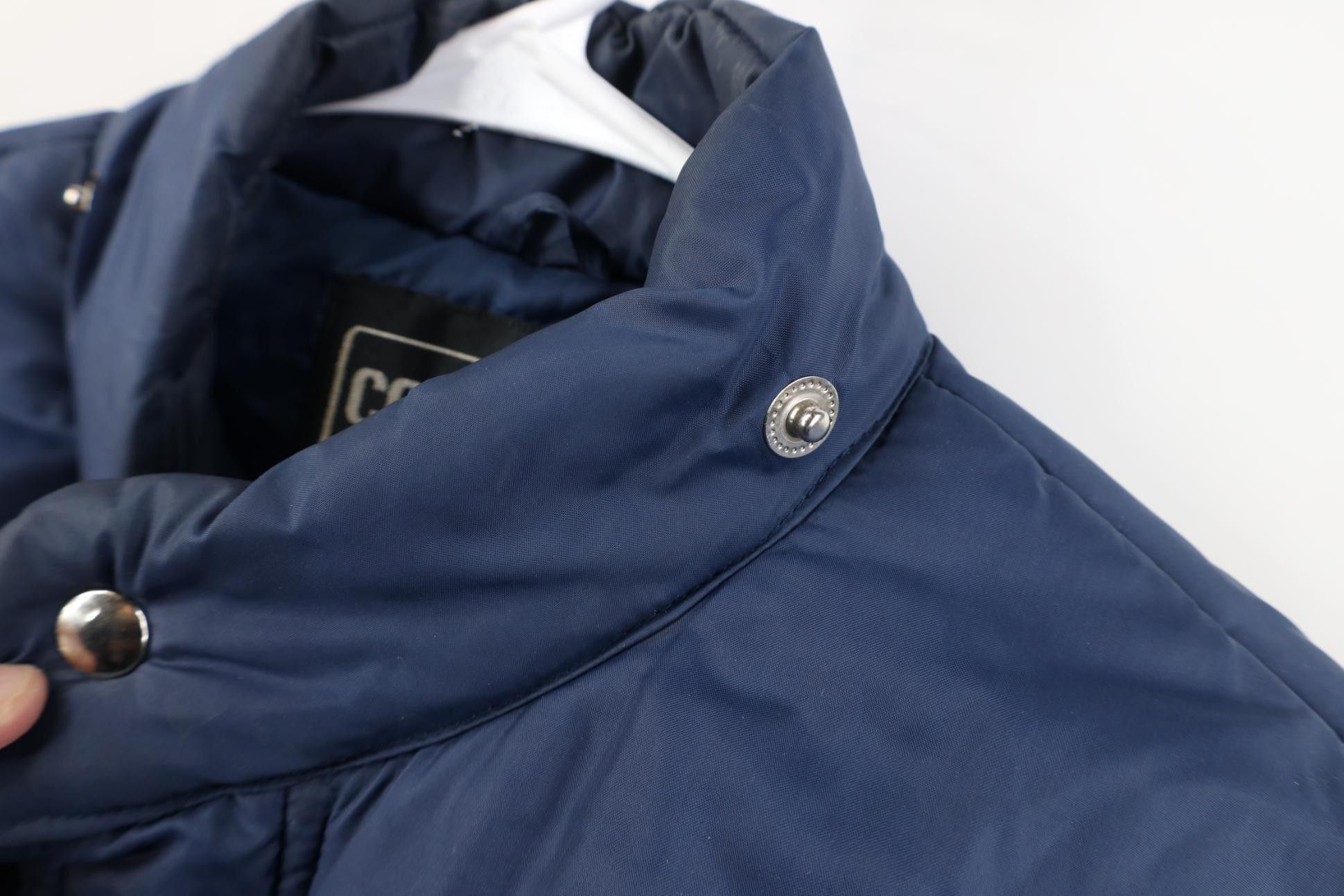 Vintage Vintage 70s Streetwear Puffer Chore Barn Jacket Navy Blue Size US L / EU 52-54 / 3 - 11 Thumbnail
