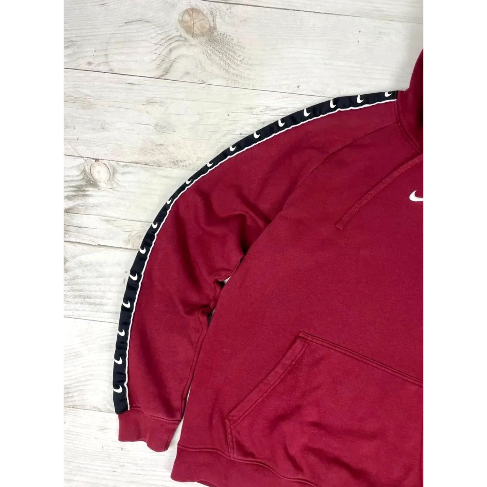 Nike VINTAGE Nike Tracksuit Hoodie And Pants M Burgundy Lampas Swoosh Y2K Men Size US M / EU 48-50 / 2 - 6 Thumbnail