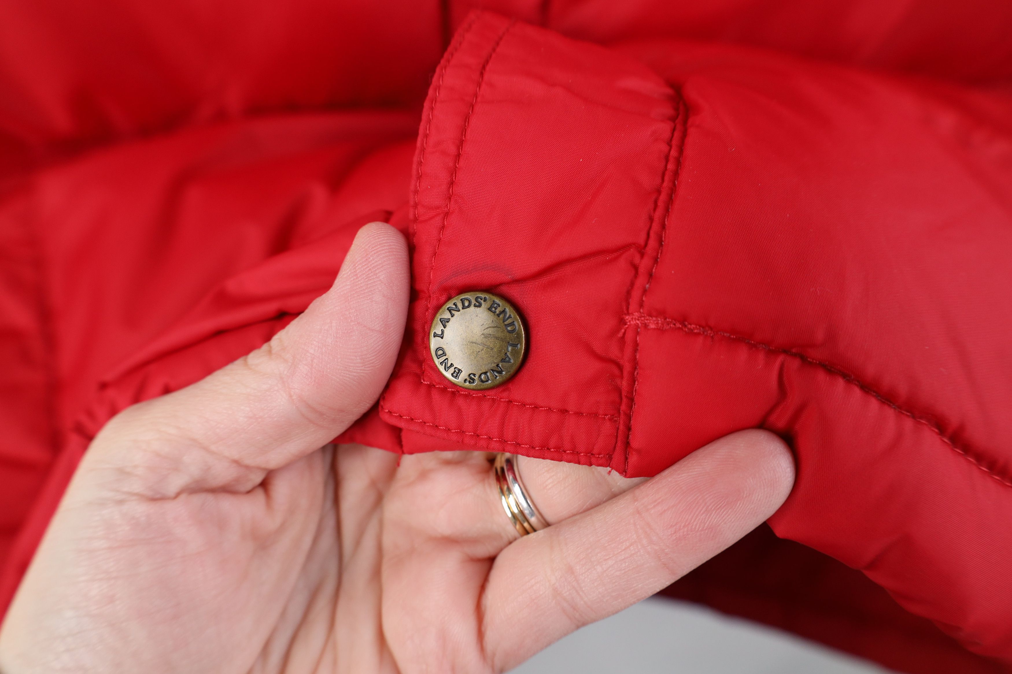 Lands' End Vintage Lands End Duck Down Insulated Puffer Vest Jacket Red Size US XXL / EU 58 / 5 - 4 Thumbnail