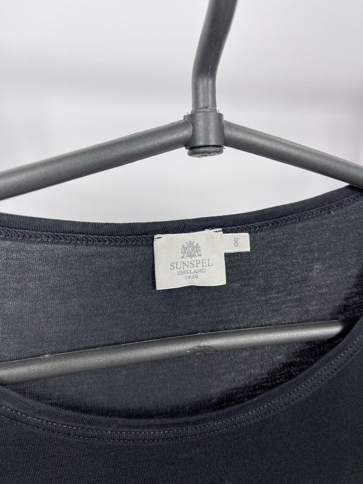 Sunspel Sunspel England Long Sleeve T-Shirt Size 8 Black England Size S / US 4 / IT 40 - 3 Thumbnail