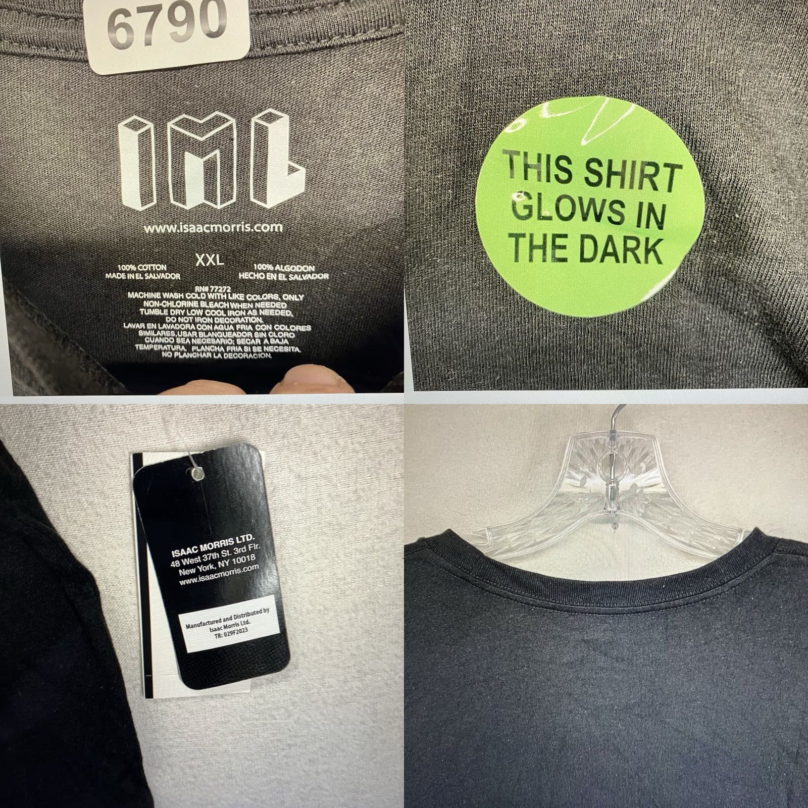 Vintage VINTAGE Glow In The Dark Ghost Beer T-Shirt Men 2XL Black Halloween Funny NWT Size US XXL / EU 58 / 5 - 8 Thumbnail