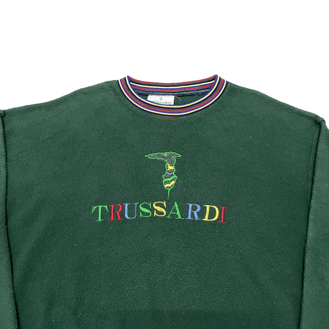 Trussardi Vintage Trussardi Embroidery Multi Colour Sweatshirt Size US L / EU 52-54 / 3 - 2 Thumbnail