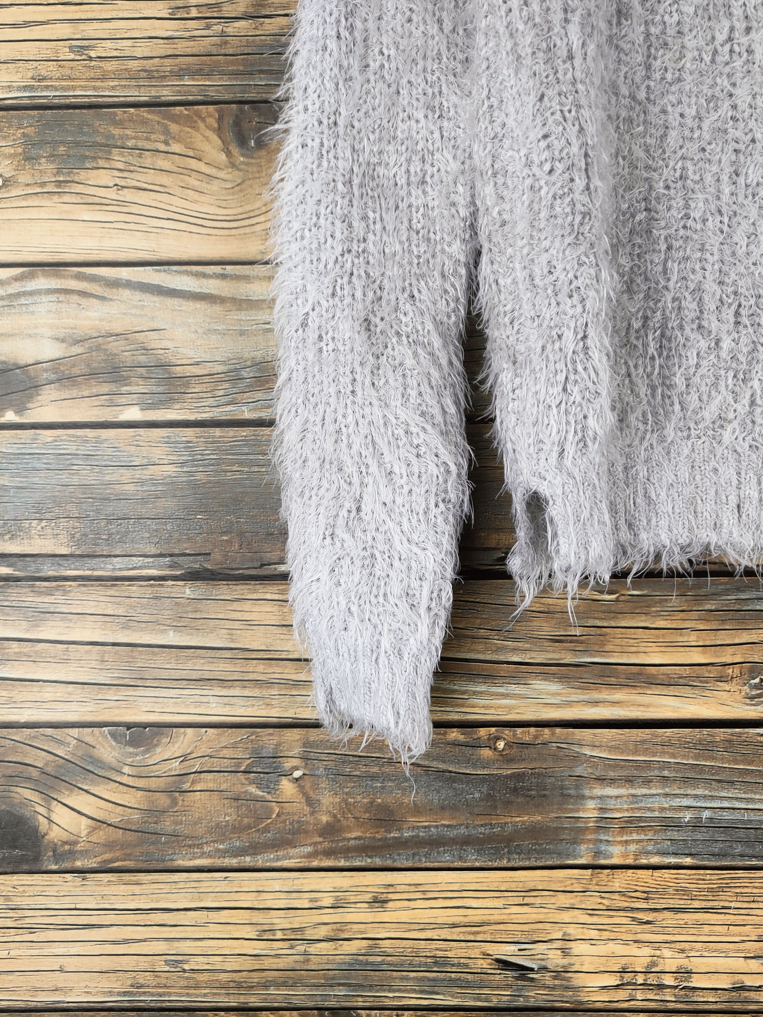Japanese Brand DL Japanese Brand Gray Fur Mohair Knitwear #46-468 Size XS / US 0-2 / IT 36-38 - 5 Thumbnail