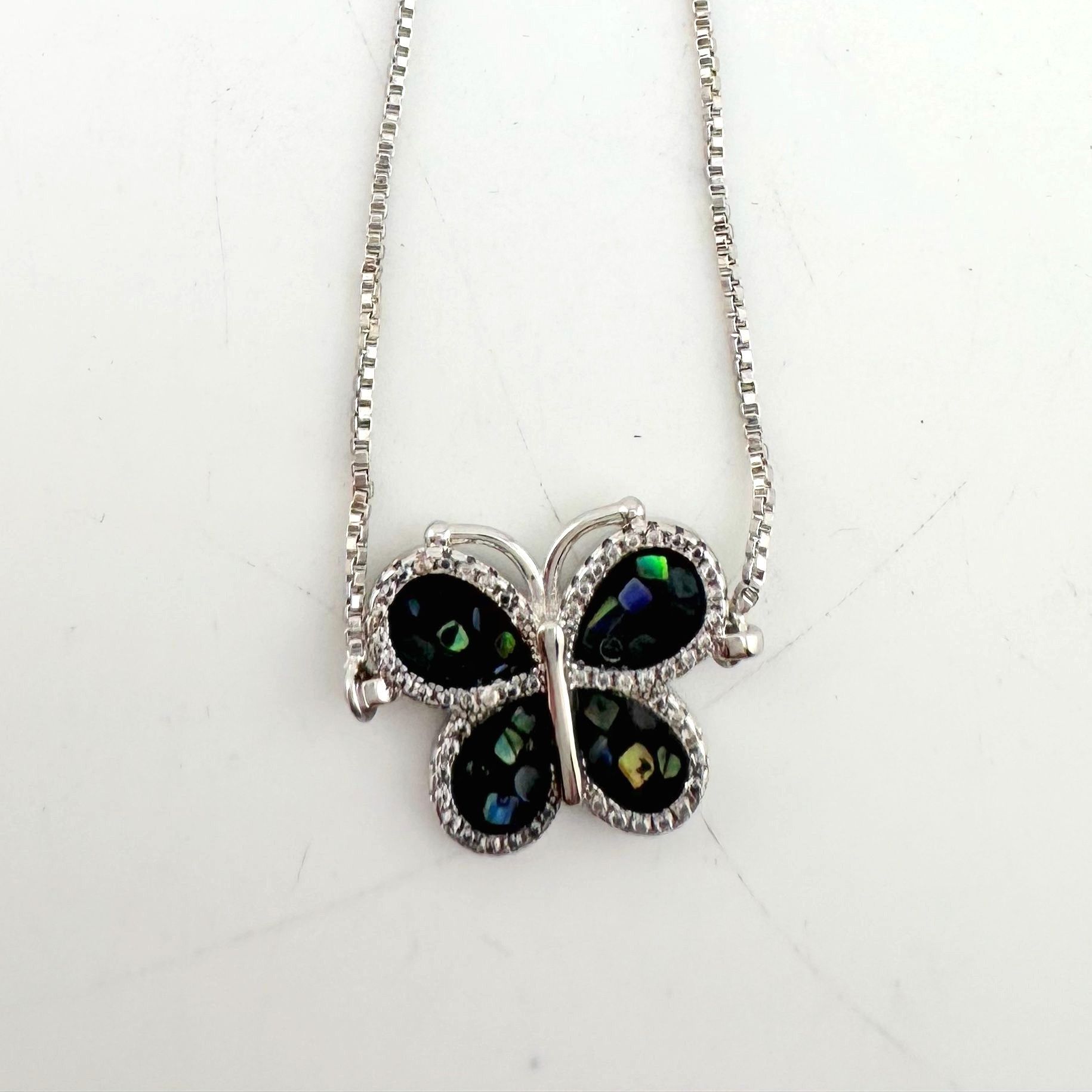 Other Abalone Butterfly Bolo Bracelet Size ONE SIZE - 7 Thumbnail