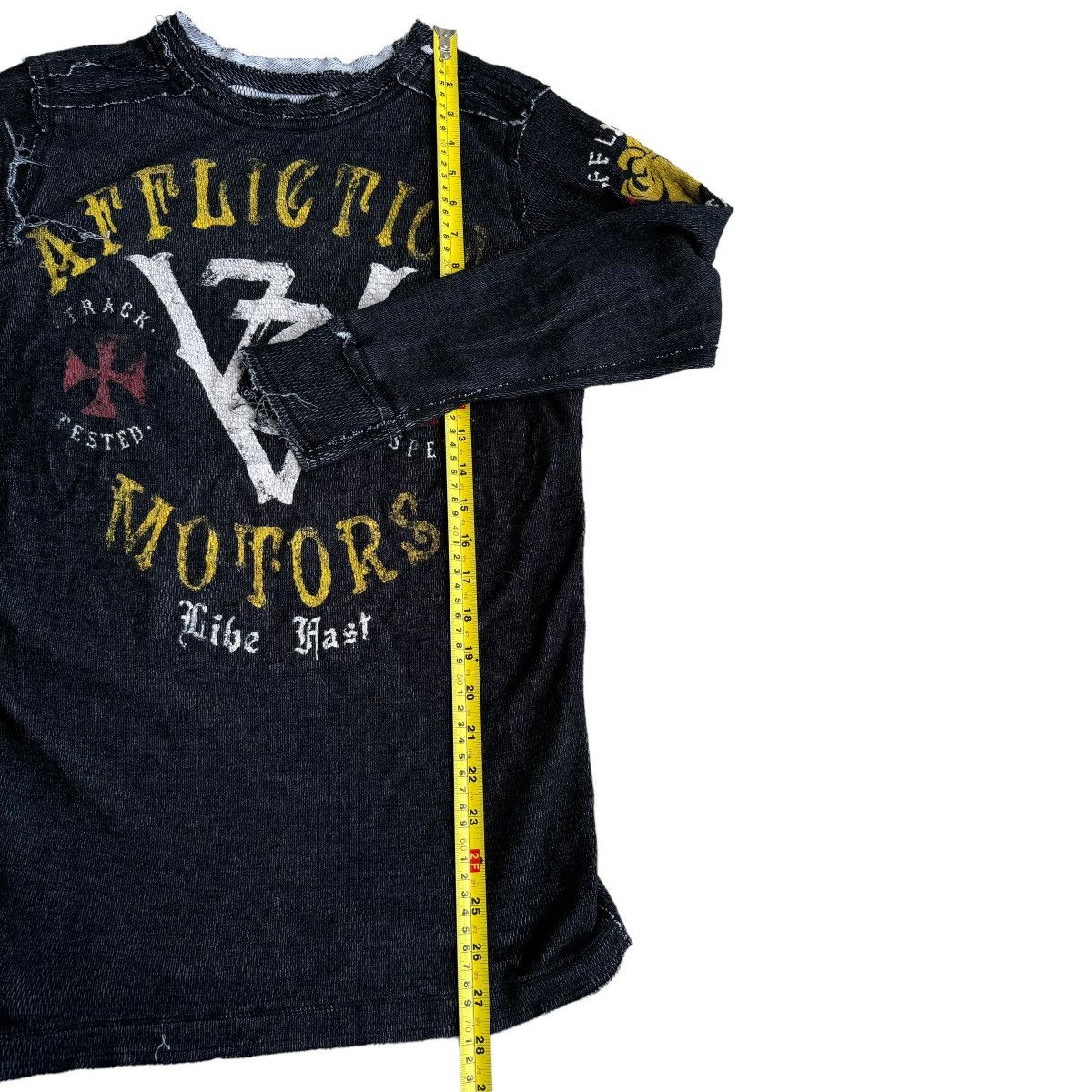 Affliction × Southpole × Vintage Affliction Y2K Reversible Thermal Long Sleeve Shirt Grunge Size US S / EU 44-46 / 1 - 11 Thumbnail