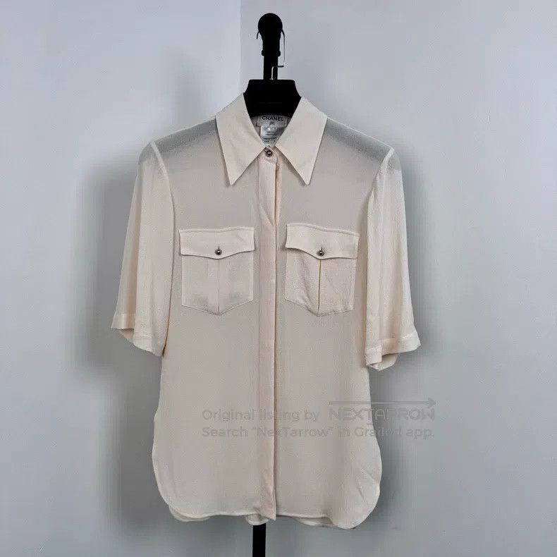 Chanel Chanel Silk lapel POLO Size XXS / US 00 / IT 34 - 3 Thumbnail