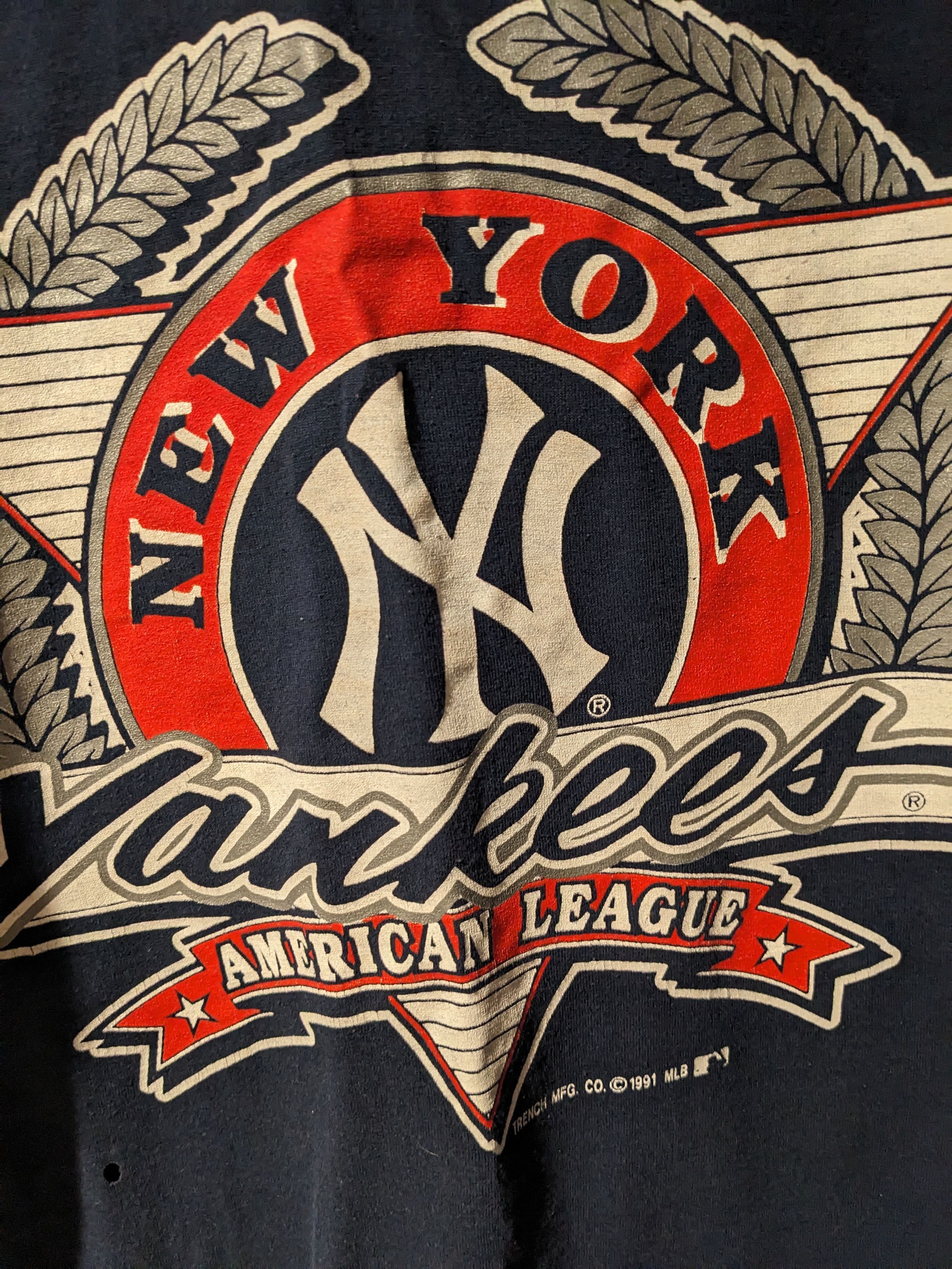 New York Yankees × Vintage Vintage 1991 New York Yankees MLB Baseball Large T-Shirt Size US L / EU 52-54 / 3 - 2 Thumbnail