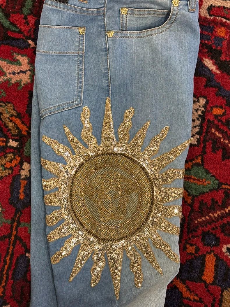 Versace Versace Light blue denim jacket Size 26" / US 2 / IT 38 - 7 Thumbnail