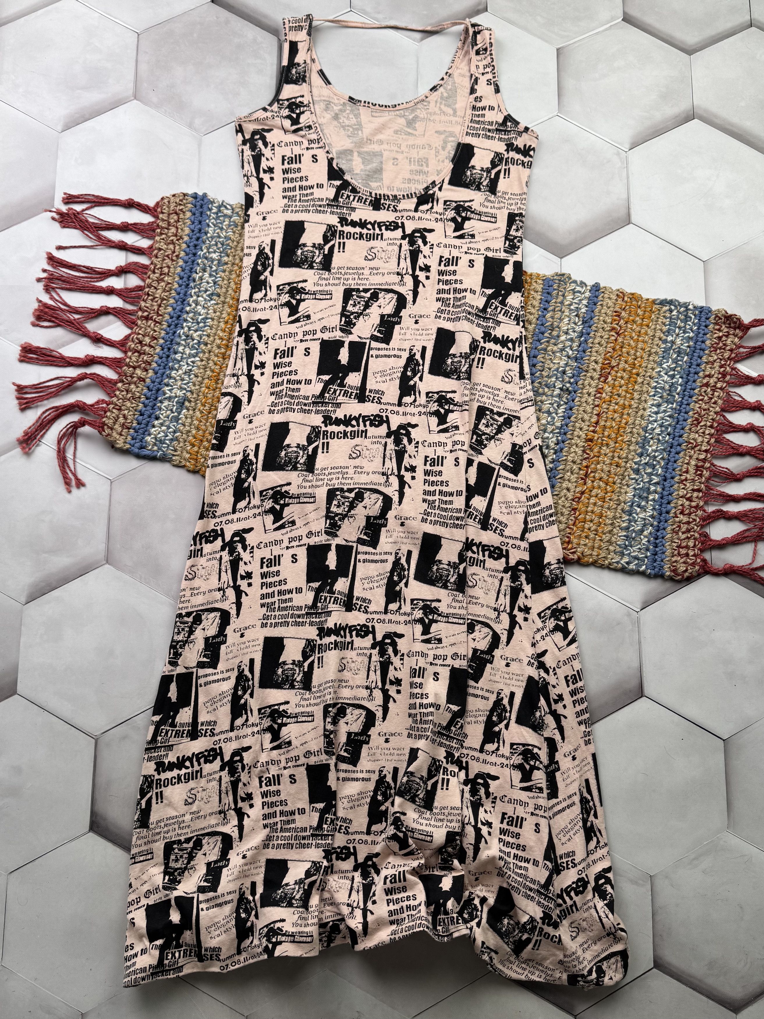 Vintage Vintage Printed Maxi Dress Size S / US 4 / IT 40 - 7 Thumbnail