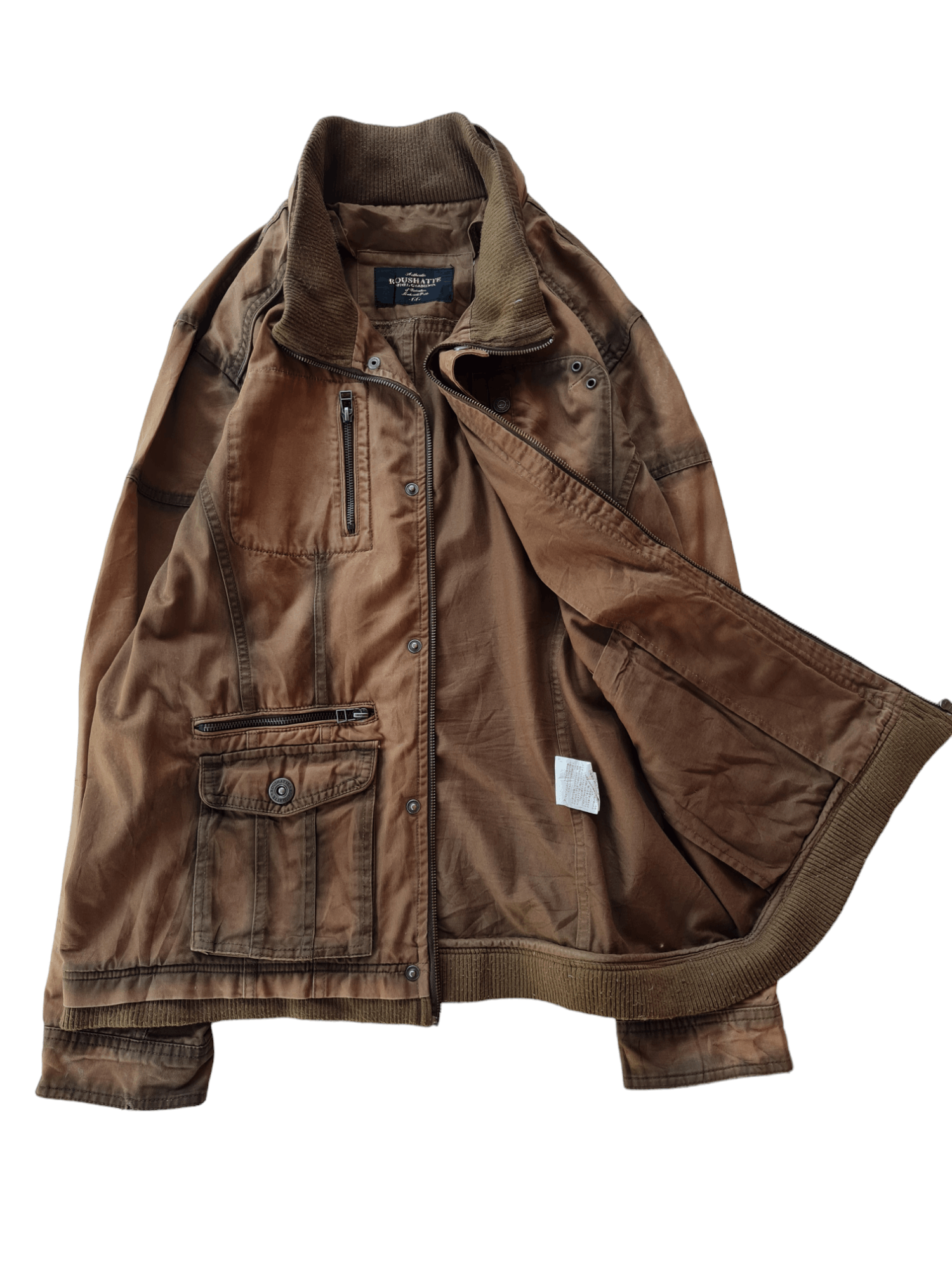 Vintage Sun Faded Roushatte Jacket Zipper