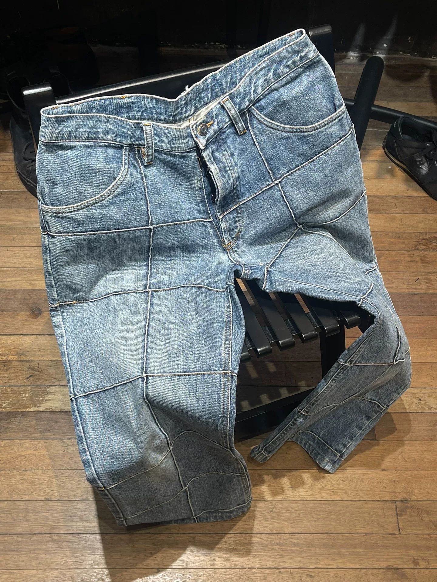 Maison Margiela Maison Martin Margiela Patchwork Denim Pants Size US 32 / EU 48 - 1 Thumbnail