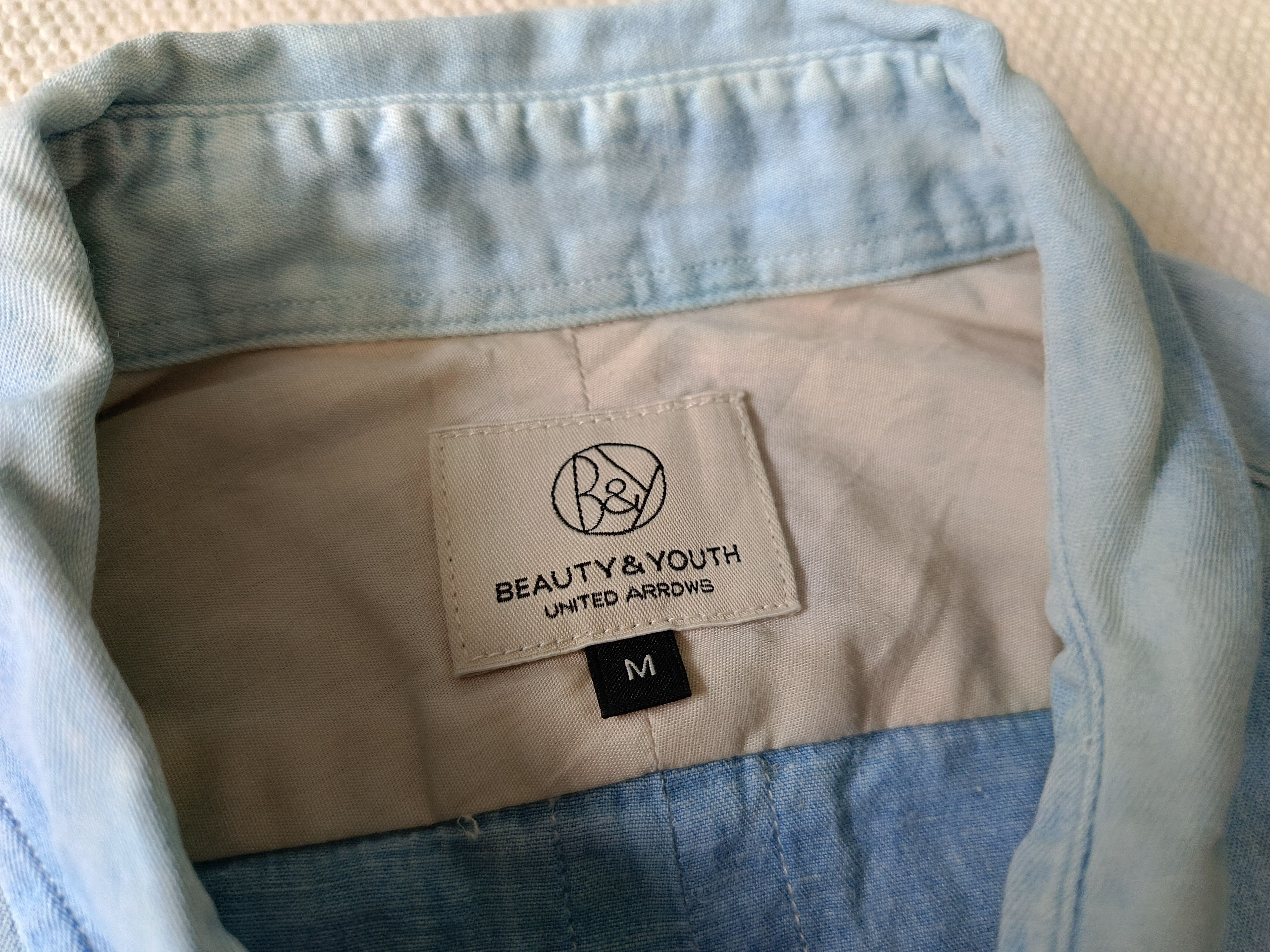 BEAUTY&YOUTH × United Arrows UNITED ARROWS Beauty Youth denim chambray faded shirt Size US M / EU 48-50 / 2 - 2 Thumbnail