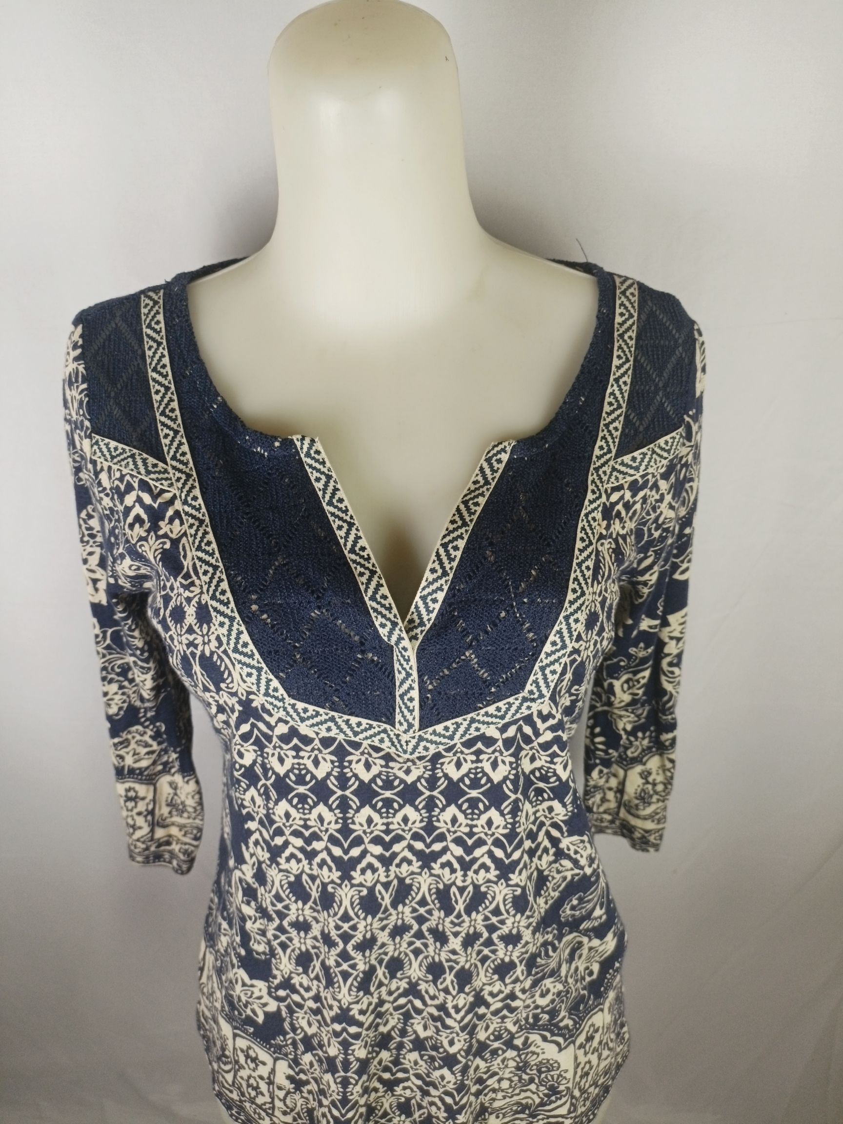 Japanese Brand × Lucky Brand LUCKY BRAND LIVE IN LOVE Women's Blouse Shirt Top Bohemian Size S / US 4 / IT 40 - 20 Thumbnail