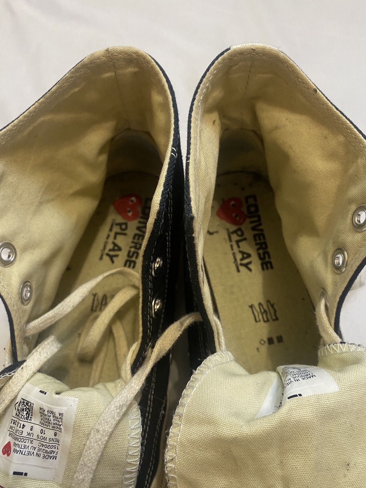 Comme des Garcons PLAY × Converse Converse X Comme Des Garcons Play Chuck 70 Black High US 8 Size US 8 / EU 41 - 7 Thumbnail