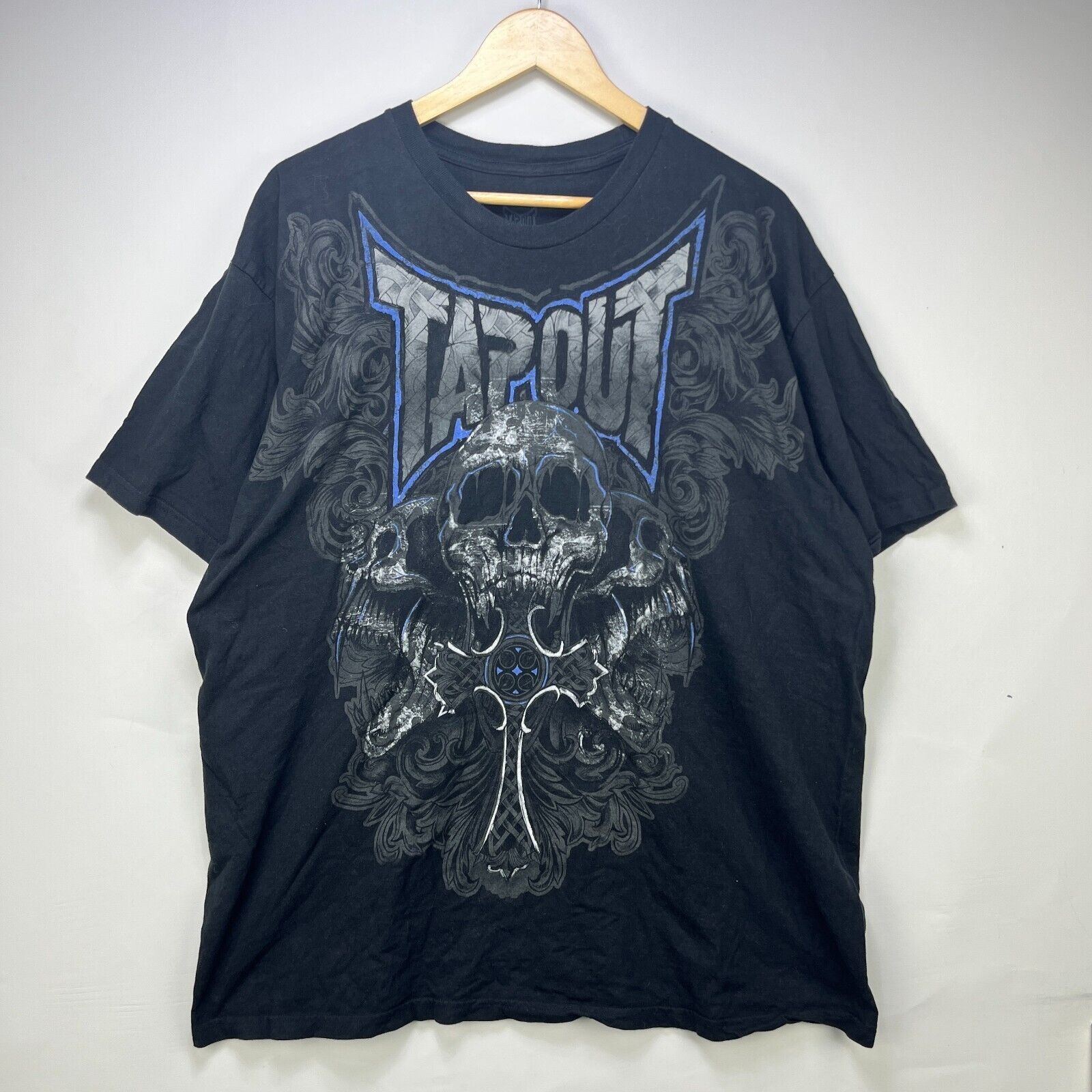 Tapout × Vintage Tapout Vintage Y2K Skull Cross MMA T-Shirt 2XL Jesse PInkman Size US XXL / EU 58 / 5 - 1 Thumbnail