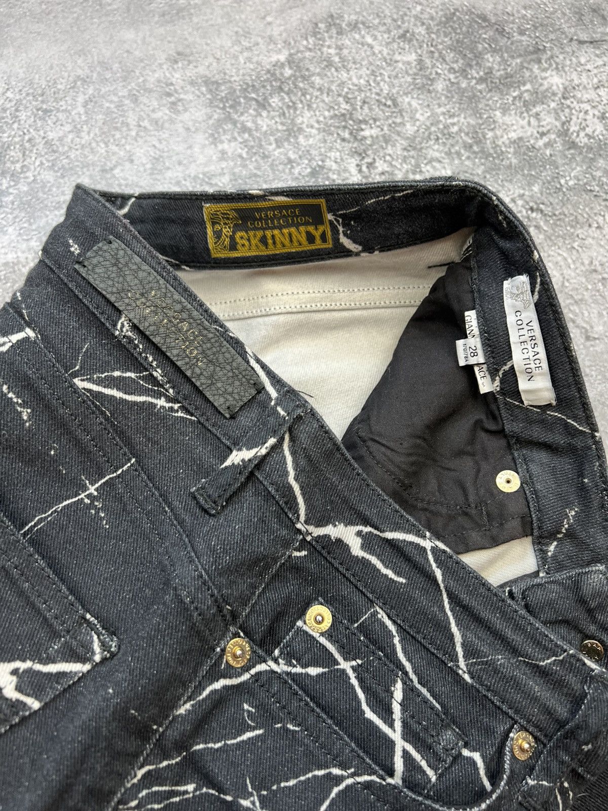 Versace Versace Black Womens Pants Jeans Denim Black Basic Size 28" / US 6 / IT 42 - 6 Thumbnail