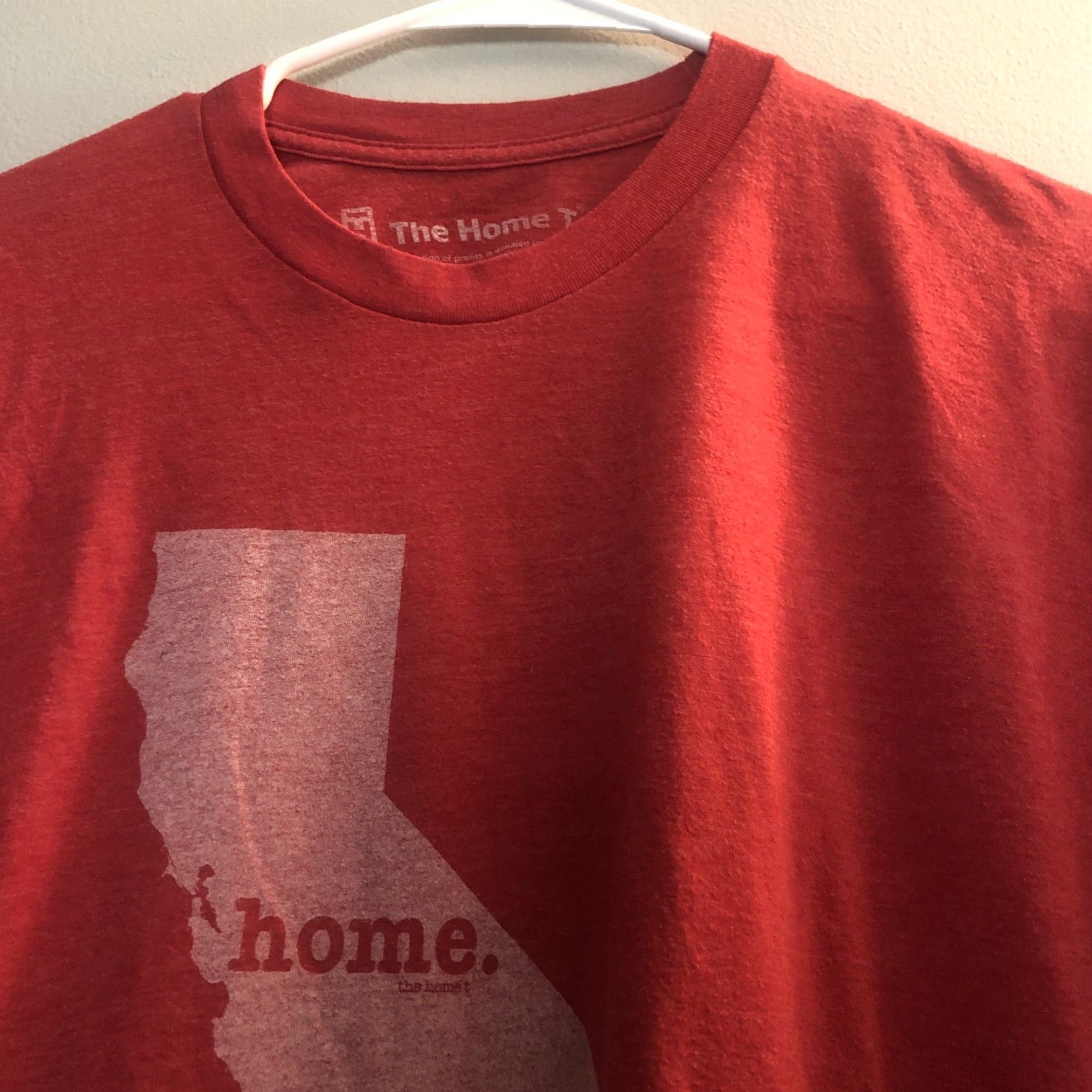 Vintage The Home T California State Map USA T-Shirt Red Mens XL Size Regular Crew Neck Short Sleeve Logo City Graphic Print Men T-Shirt Size US XL / EU 56 / 4 - 3 Thumbnail