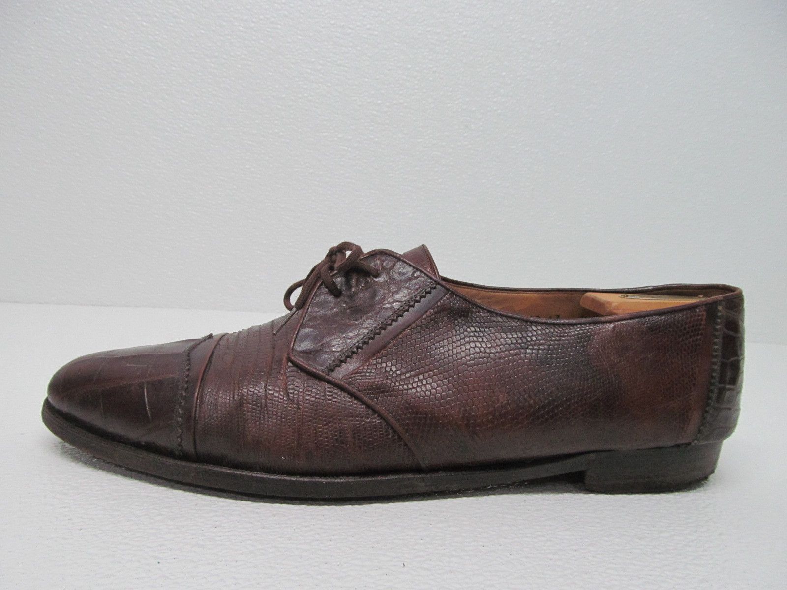 Other Davanzati Alligator Oxfords Exclusive Rubenstein Bros Size US 13 / EU 46 - 4 Thumbnail