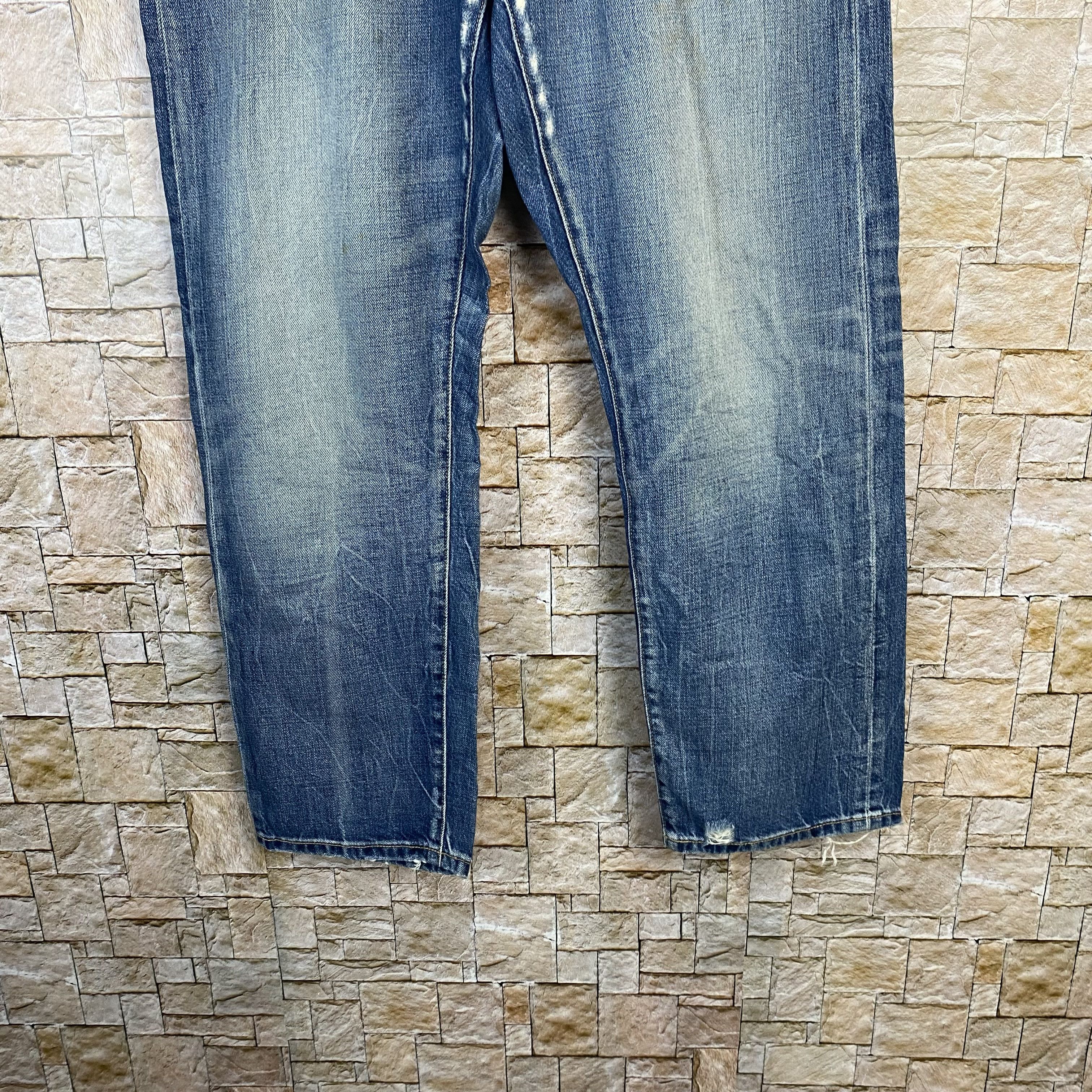 Uniqlo Uniqlo Blue japan vintage faded Denim Pants #7586 Size US 33 - 4 Thumbnail