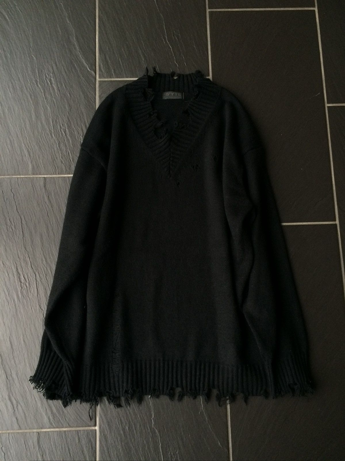 Yohji Yamamoto Yohji Yamamoto S’yte Distressed Sweater Size US L / EU 52-54 / 3 - 1 Thumbnail