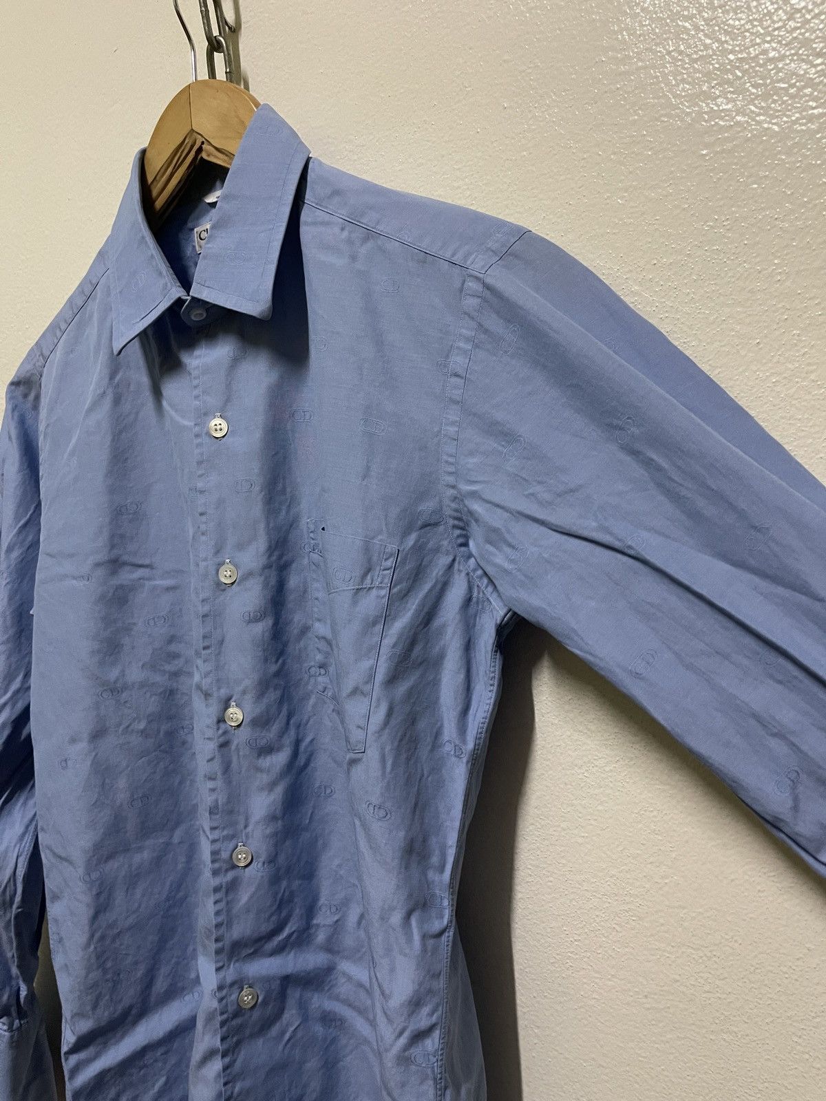 Christian Dior Monsieur × Vintage Christian Dior Full Print CD Shirt Long Sleeve Size US S / EU 44-46 / 1 - 7 Thumbnail