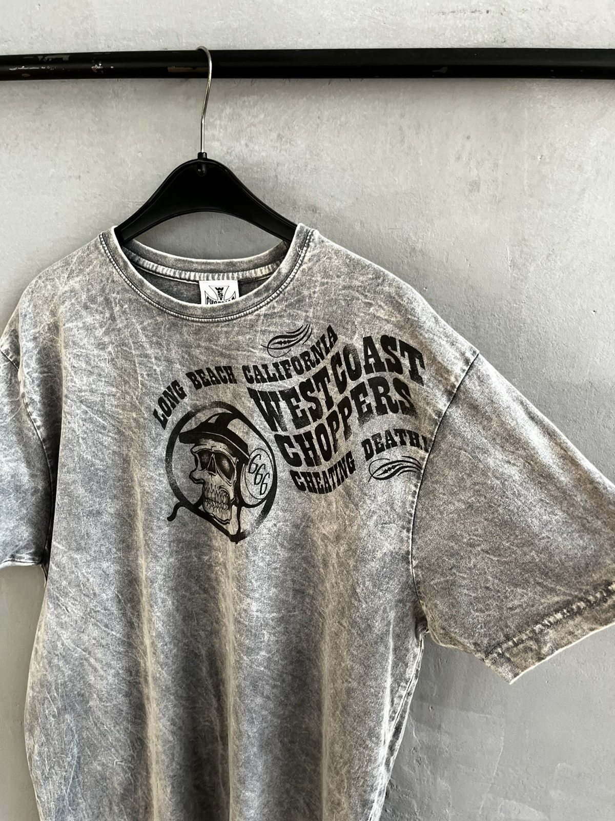 West Coast Choppers Choppers West Coast skull distressed T shirt Size US XL / EU 56 / 4 - 9 Thumbnail