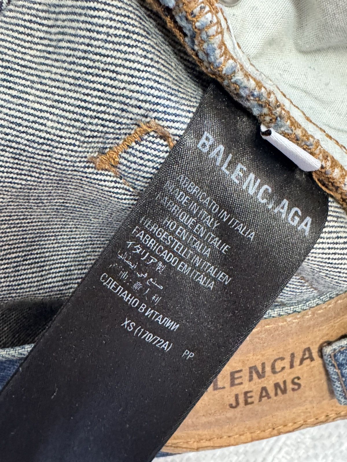 Balenciaga Balenciaga Skribble Denim (Repaired Heel Bite) Size US 30 / EU 46 - 13 Thumbnail