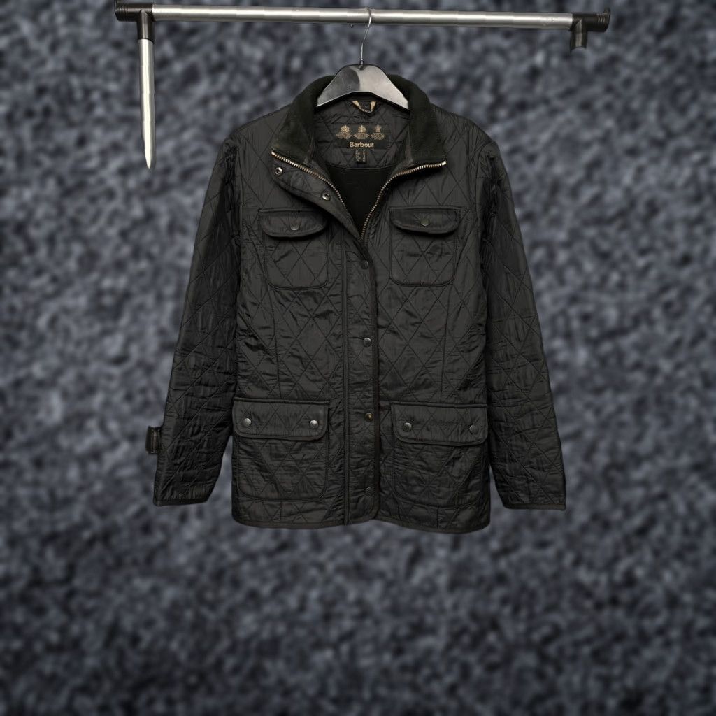 Barbour Barbour Jacket Womens Utility Polarquilt Quilted Barbour Size UK 12 Black Quilted Vintage: No Size M / US 6-8 / IT 42-44 - 1 Thumbnail