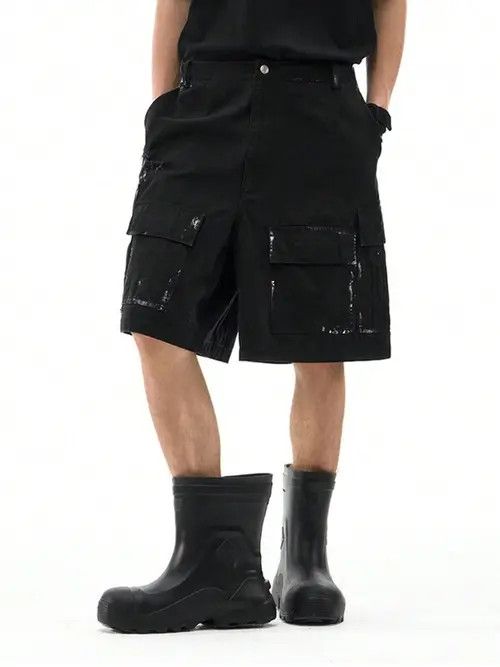 Japanese Brand × Vintage Opium Cargo Y2k Shorts Jorts Size US 34 / EU 50 - 1 Thumbnail