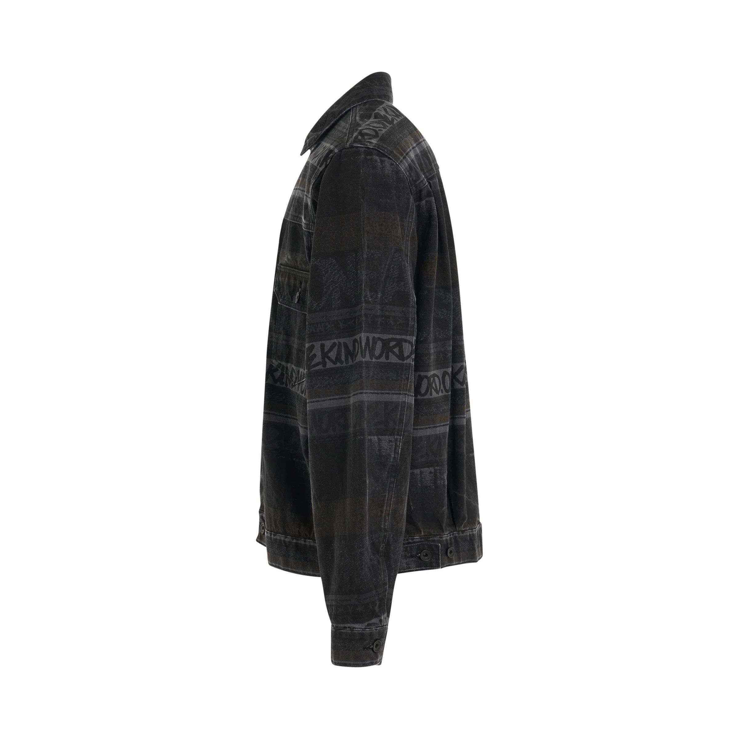 Sacai o1mris0824 Denim Jacket in Black Size US M / EU 48-50 / 2 - 3 Thumbnail