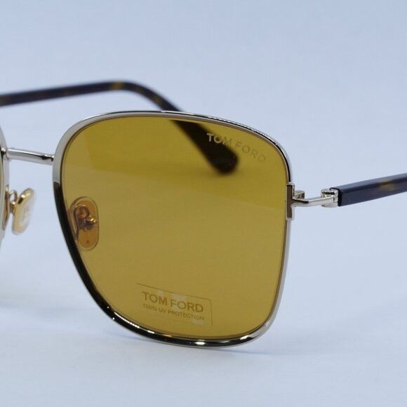 Tom Ford Tom Ford FT1029 32E Sunglasses Rose Gold Square Frame Size ONE SIZE - 2 Thumbnail