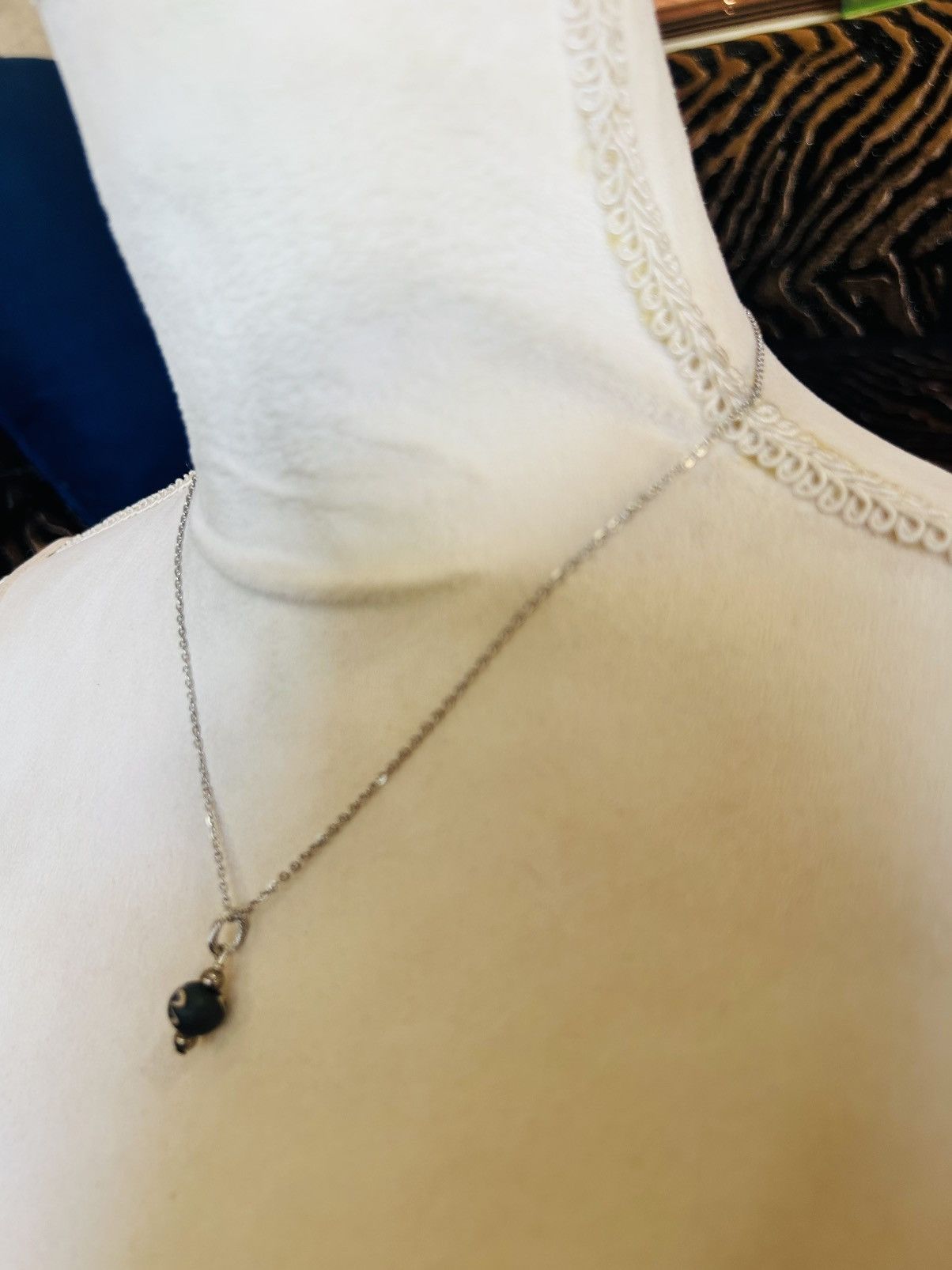 Handmade Handcrafted butterfly clay bead pendant on chain necklace Size ONE SIZE - 4 Thumbnail