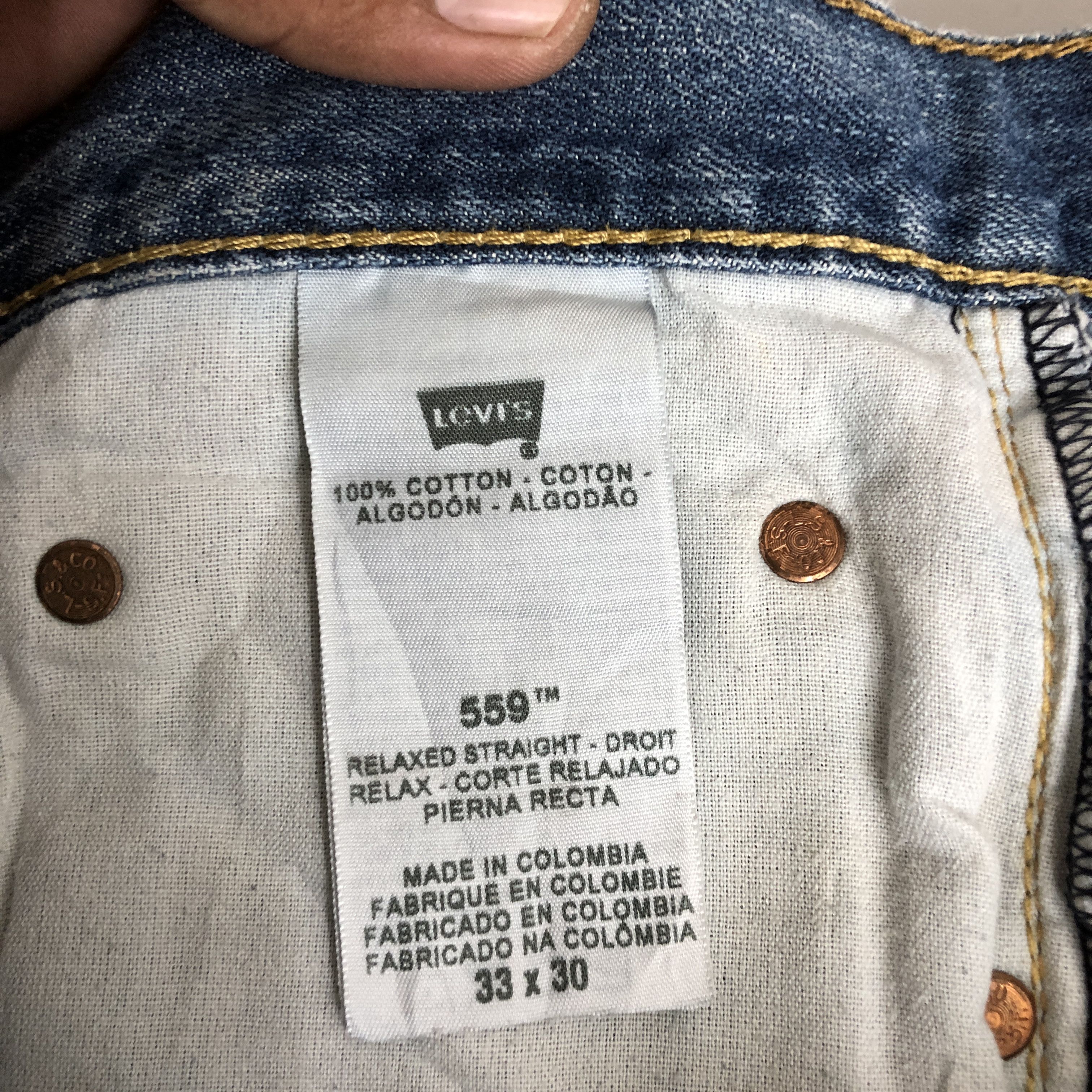Levi's × Vintage Vintage Y2K Levis 559 Baggy Loose Jeans Levi's Faded Denim Size US 32 / EU 48 - 9 Thumbnail