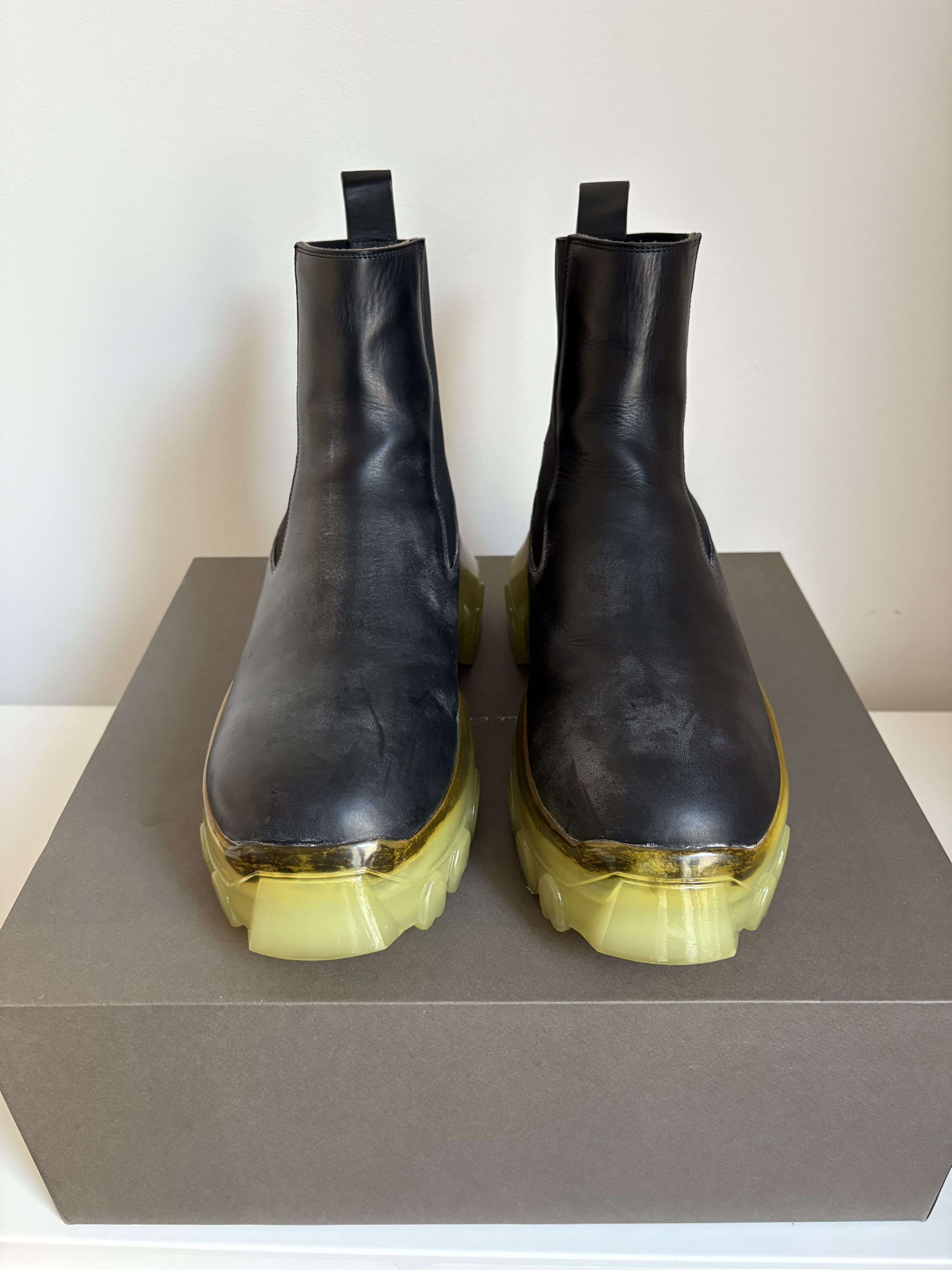 Rick Owens Rick Owens LARRY FW19 Tractor Beetle Black/Clear sole Size US 9.5 / EU 42-43 - 5 Thumbnail