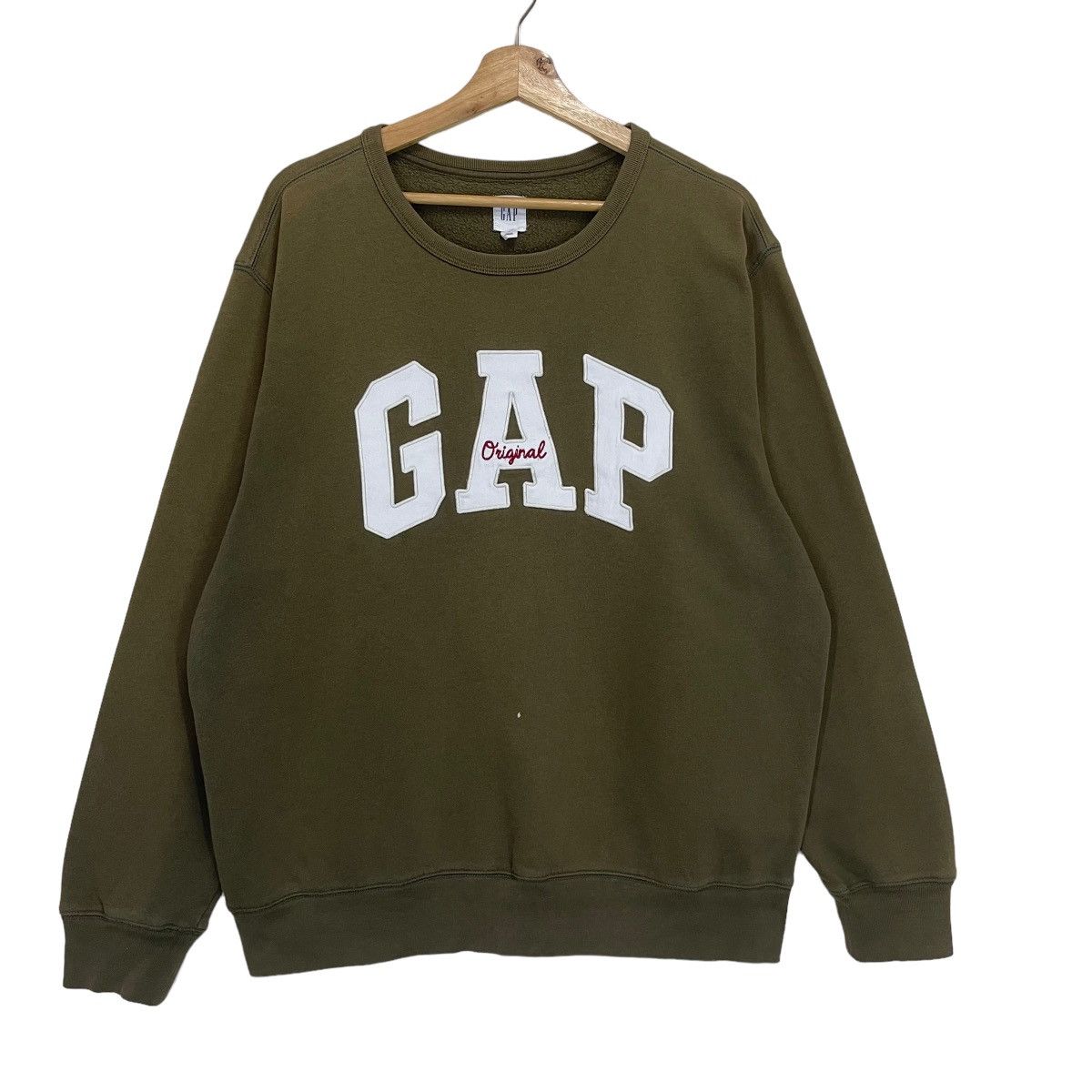 Gap RIOT💥GAP BIG LOGO EMBROIDERED CREWNECK SWEATSHIRT Size US XL / EU 56 / 4 - 1 Thumbnail